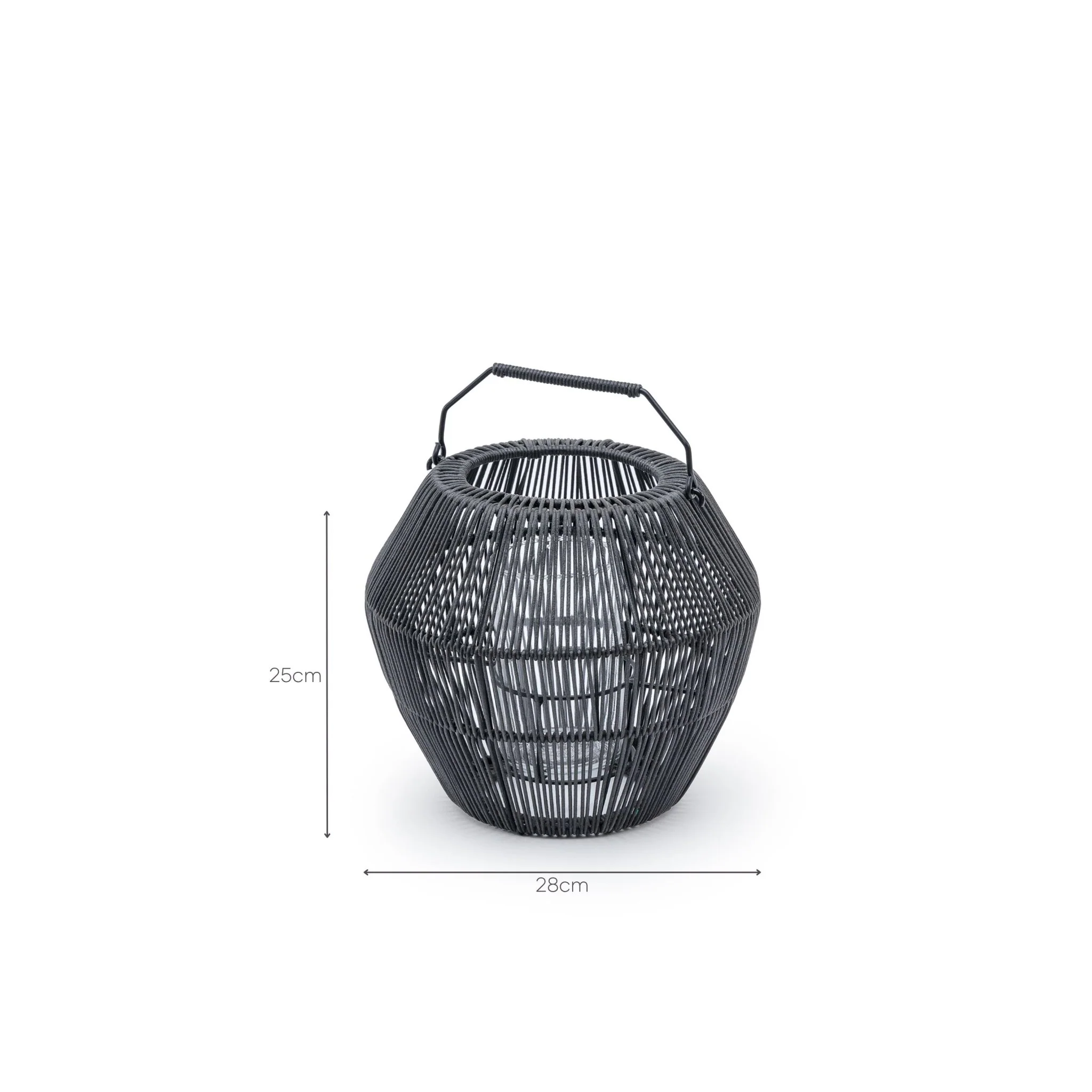 Ramos Glass Candle Holder - Lava - Image 9