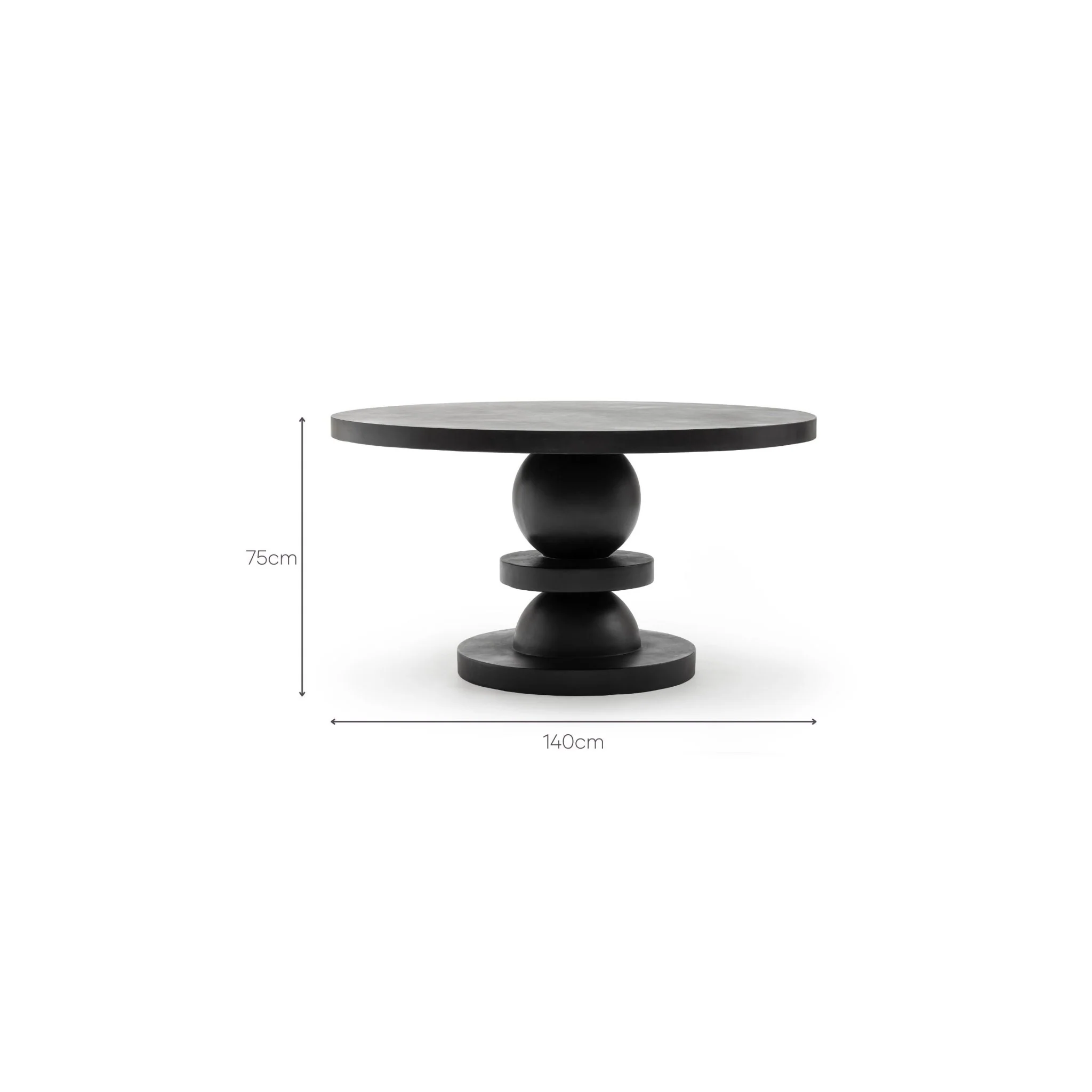 Regent Round Dining Table - Lava - Image 10