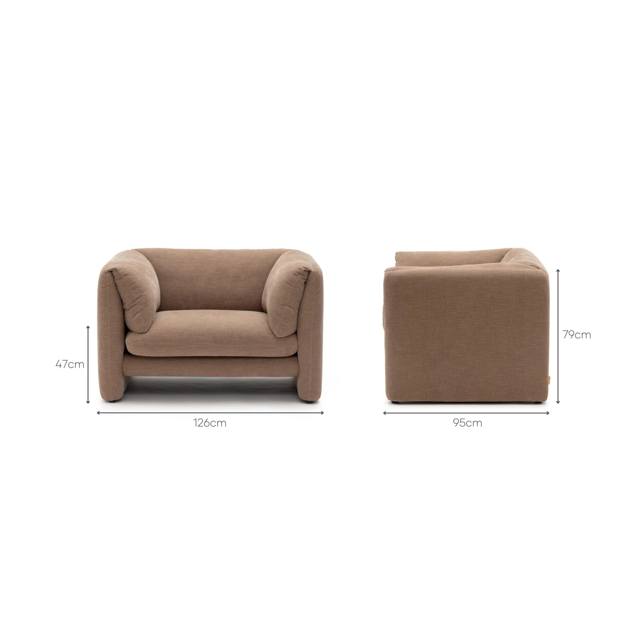 Replay Armchair - Fawn - Image 15