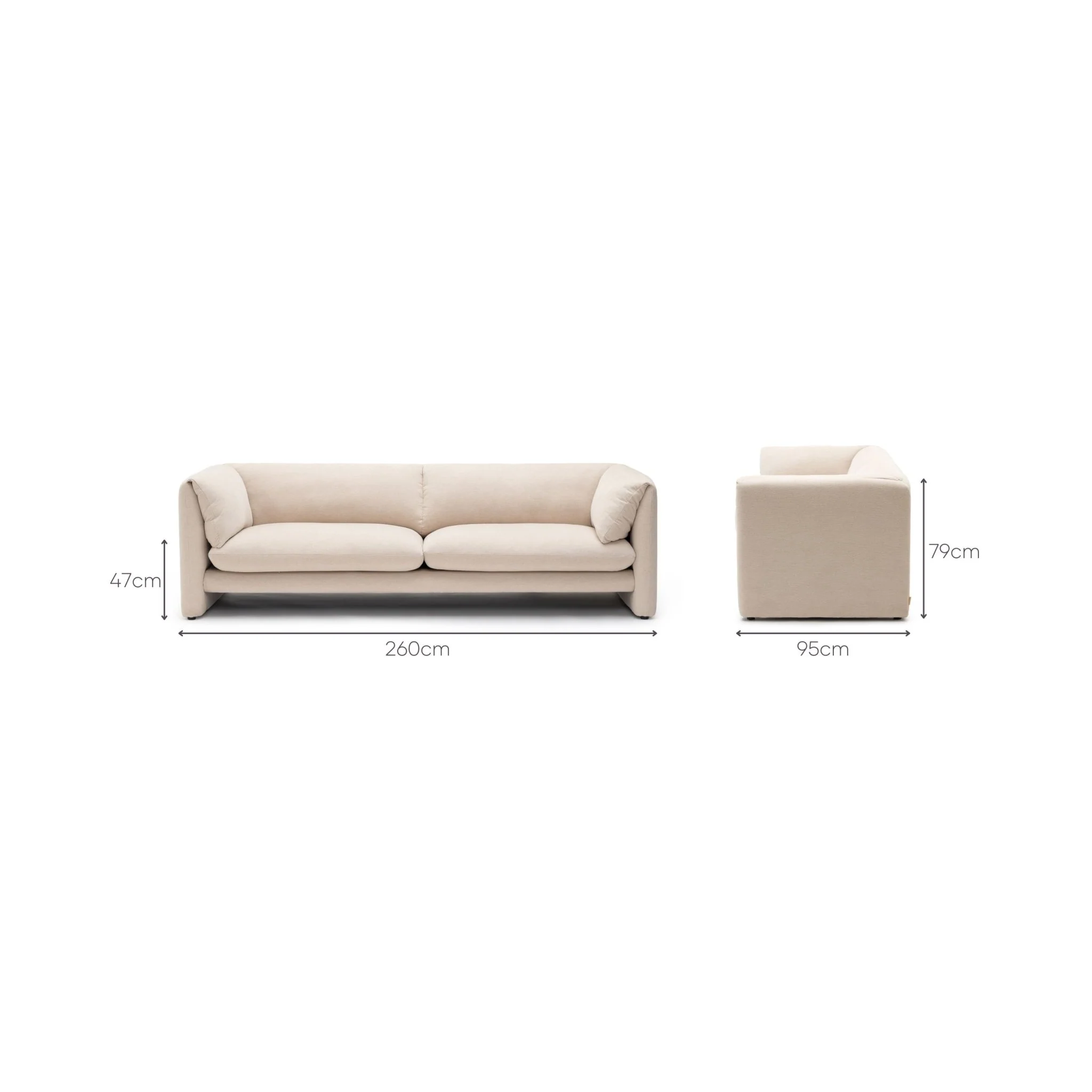 Replay Sofa - Ivory - Image 15