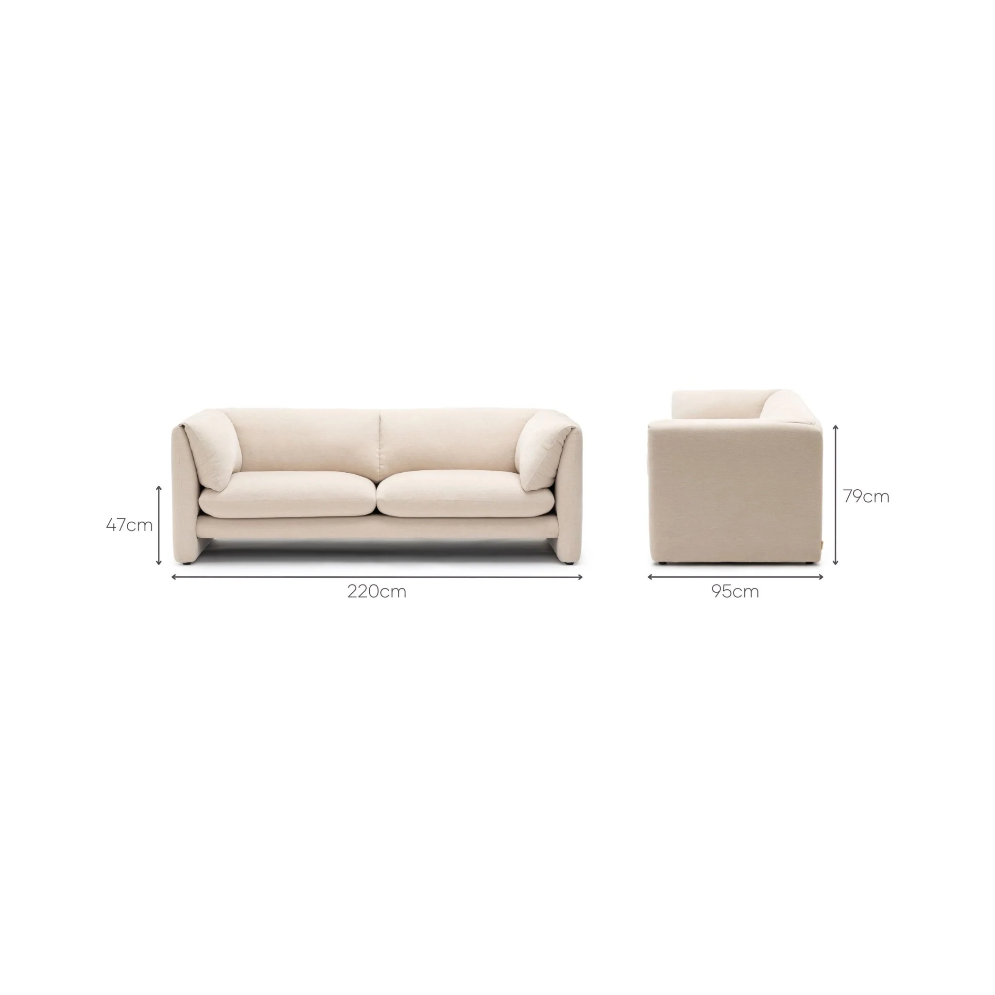 Replay Sofa - Ivory - Image 26
