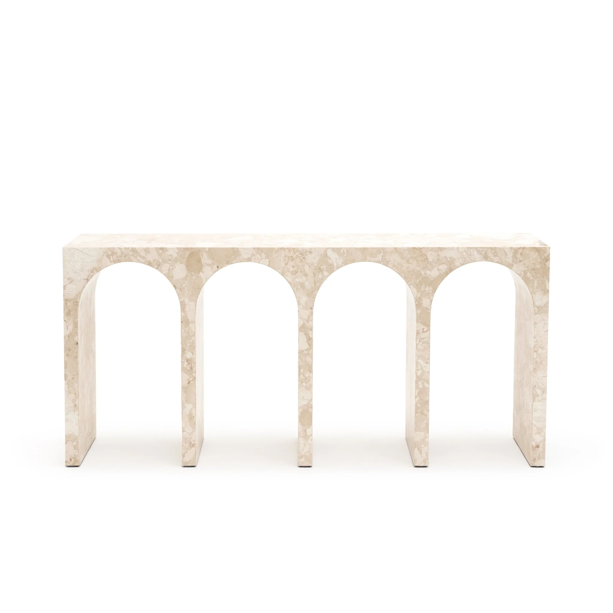 Rialto Console Table - Kunis Breccia Marble