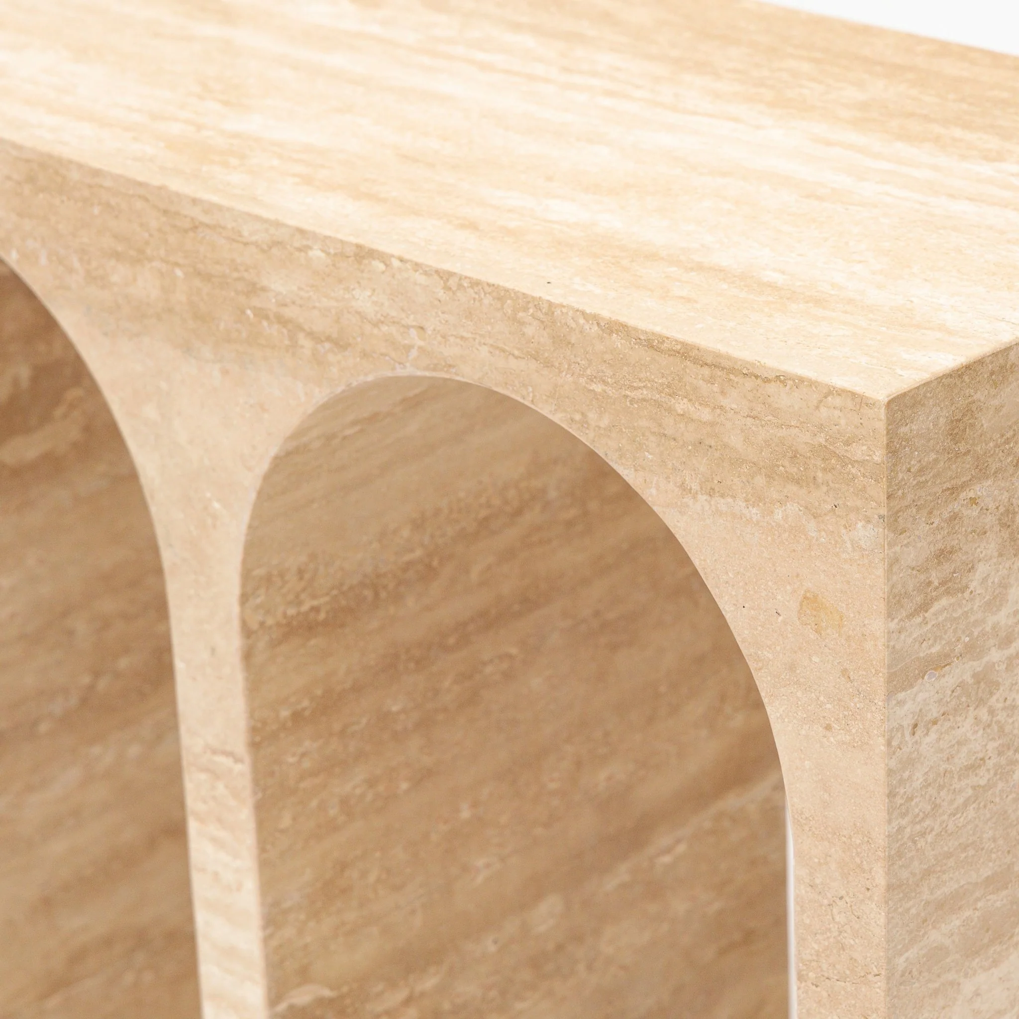Rialto Console Table - Travertine - Image 5