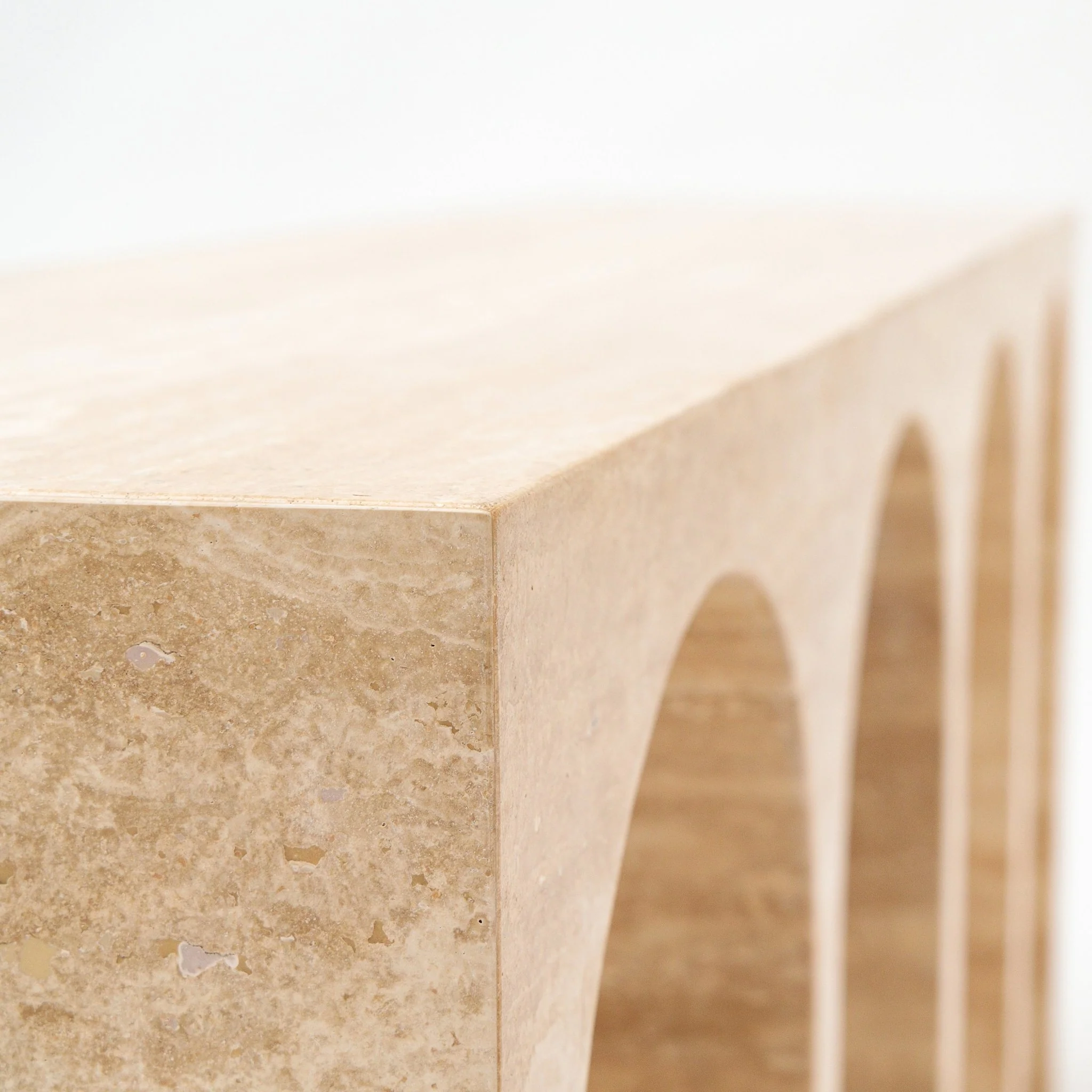 Rialto Console Table - Travertine - Image 7