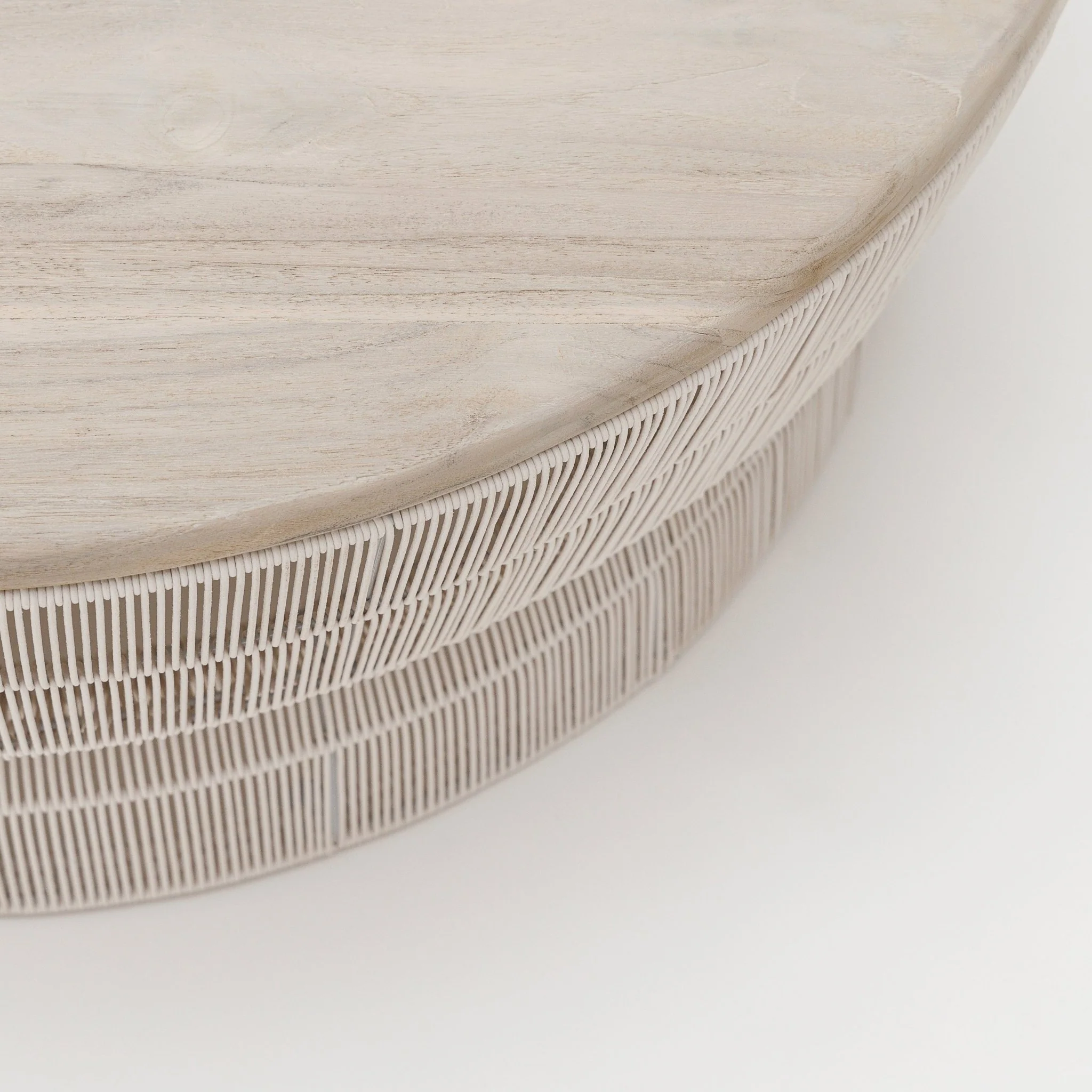 Riviera Coffee Table - Chalk & Aged Teak - Image 3