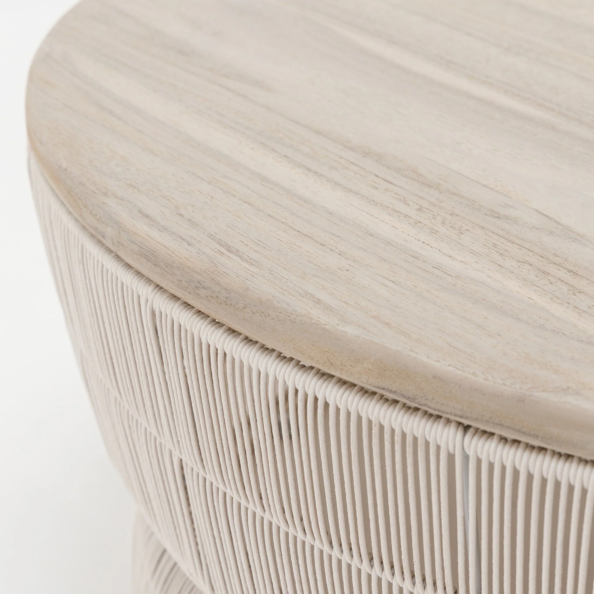 Riviera Coffee Table - Chalk & Aged Teak - Image 6