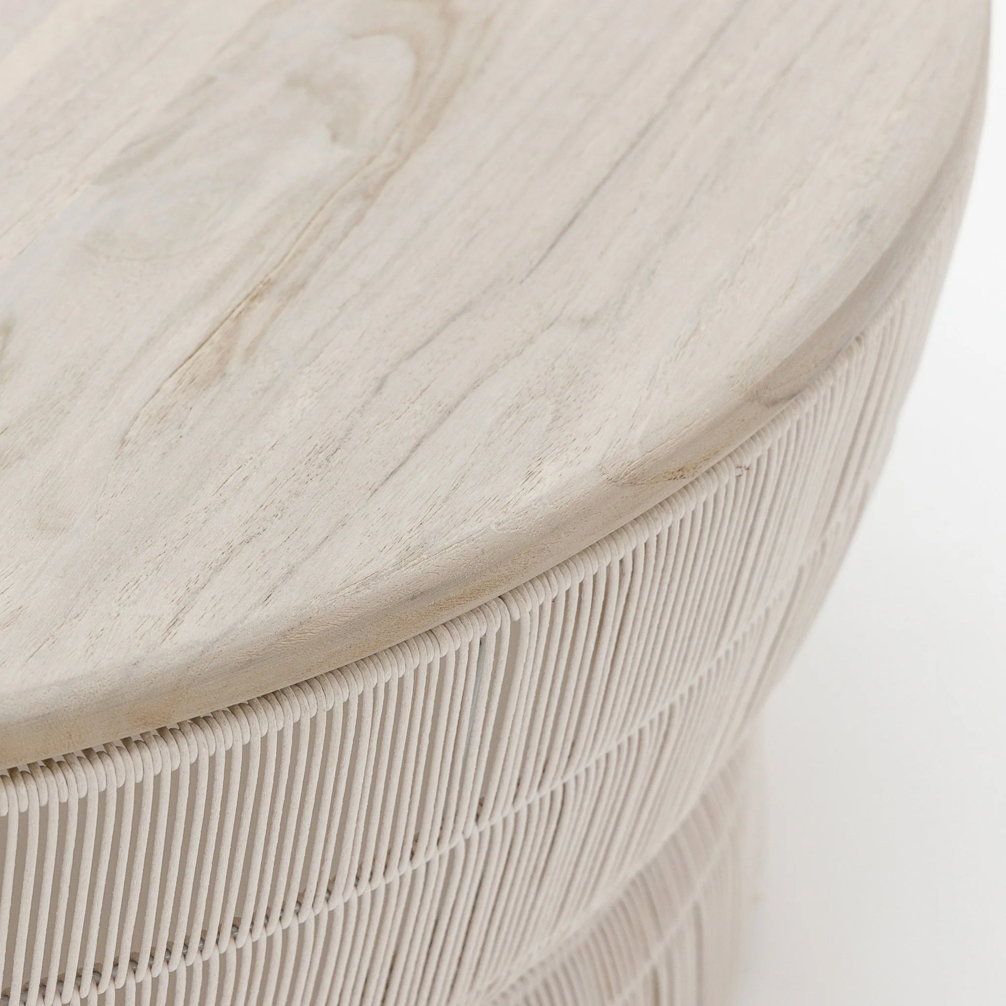 Riviera Coffee Table - Chalk & Aged Teak - Image 7