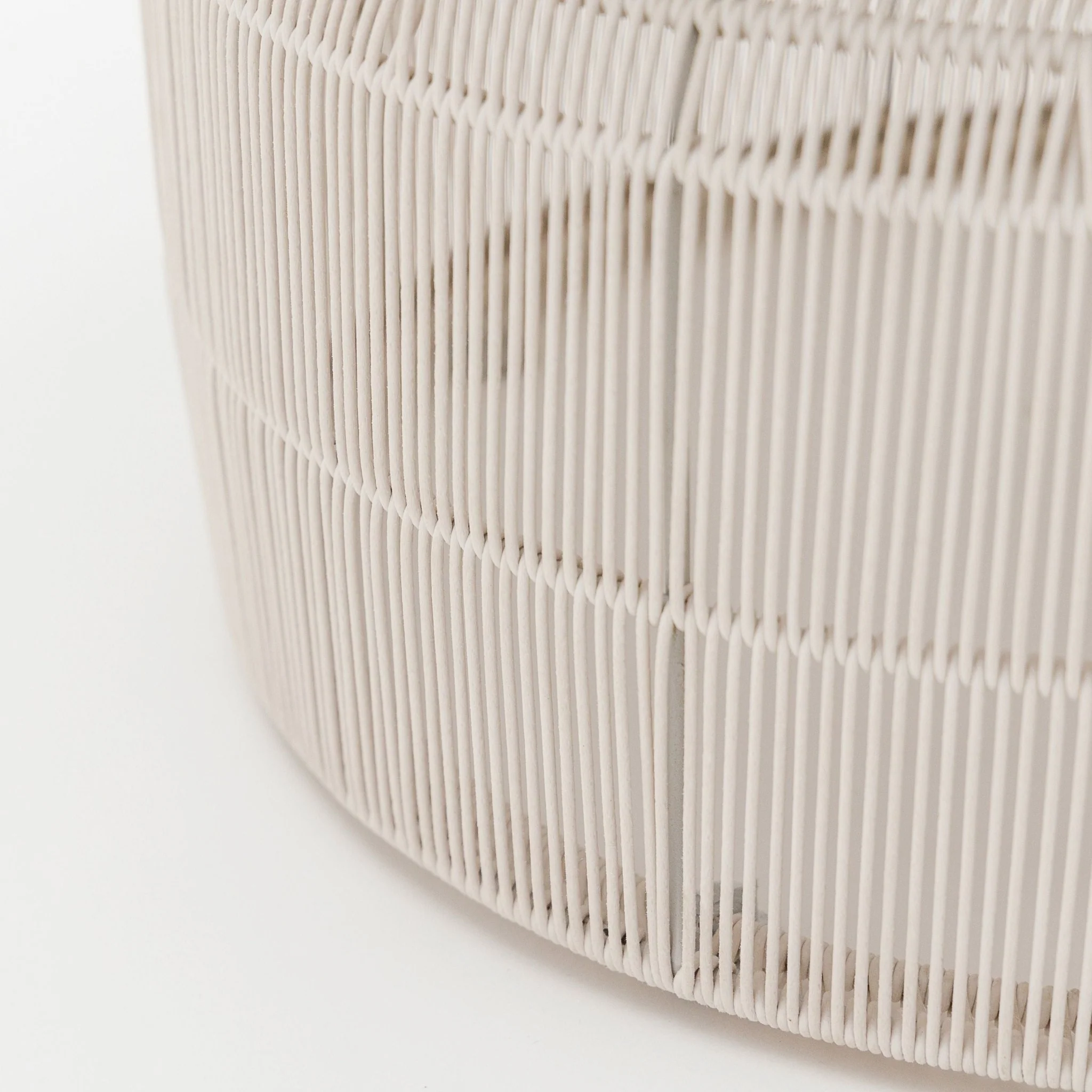 Riviera Side Table - Chalk & Aged Teak - Image 6