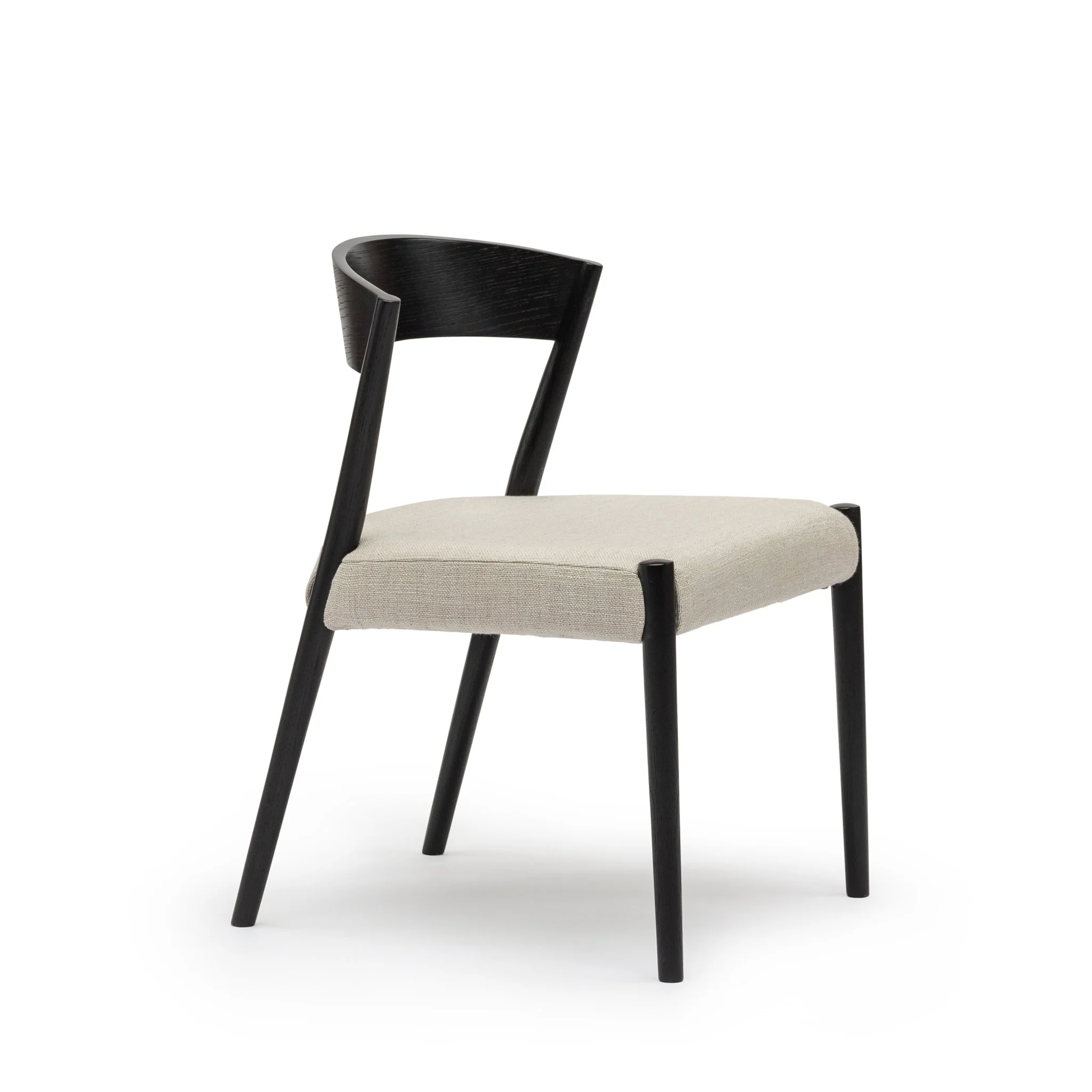 Ronda Chair - Black & Oatmeal