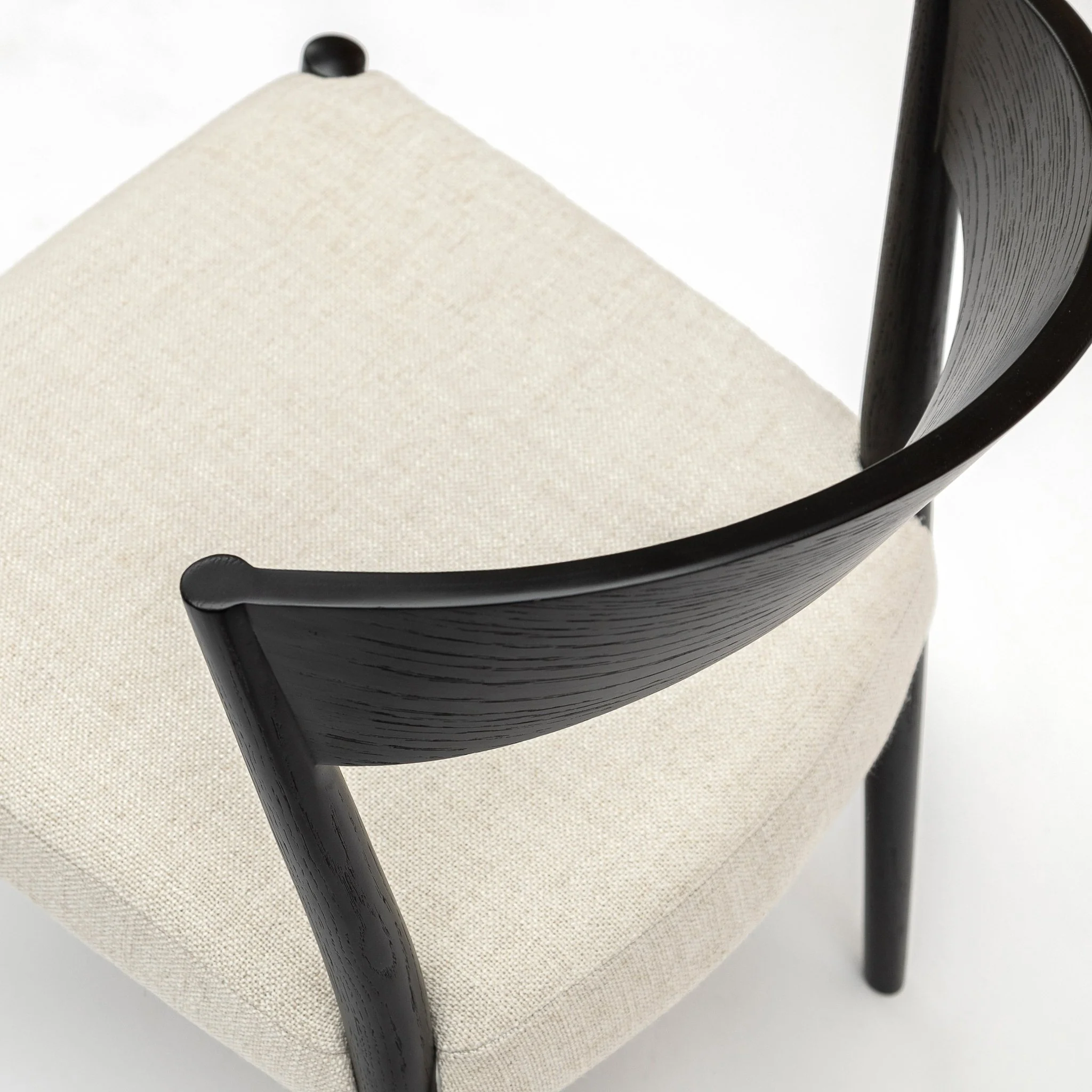 Ronda Chair - Black & Oatmeal - Image 4
