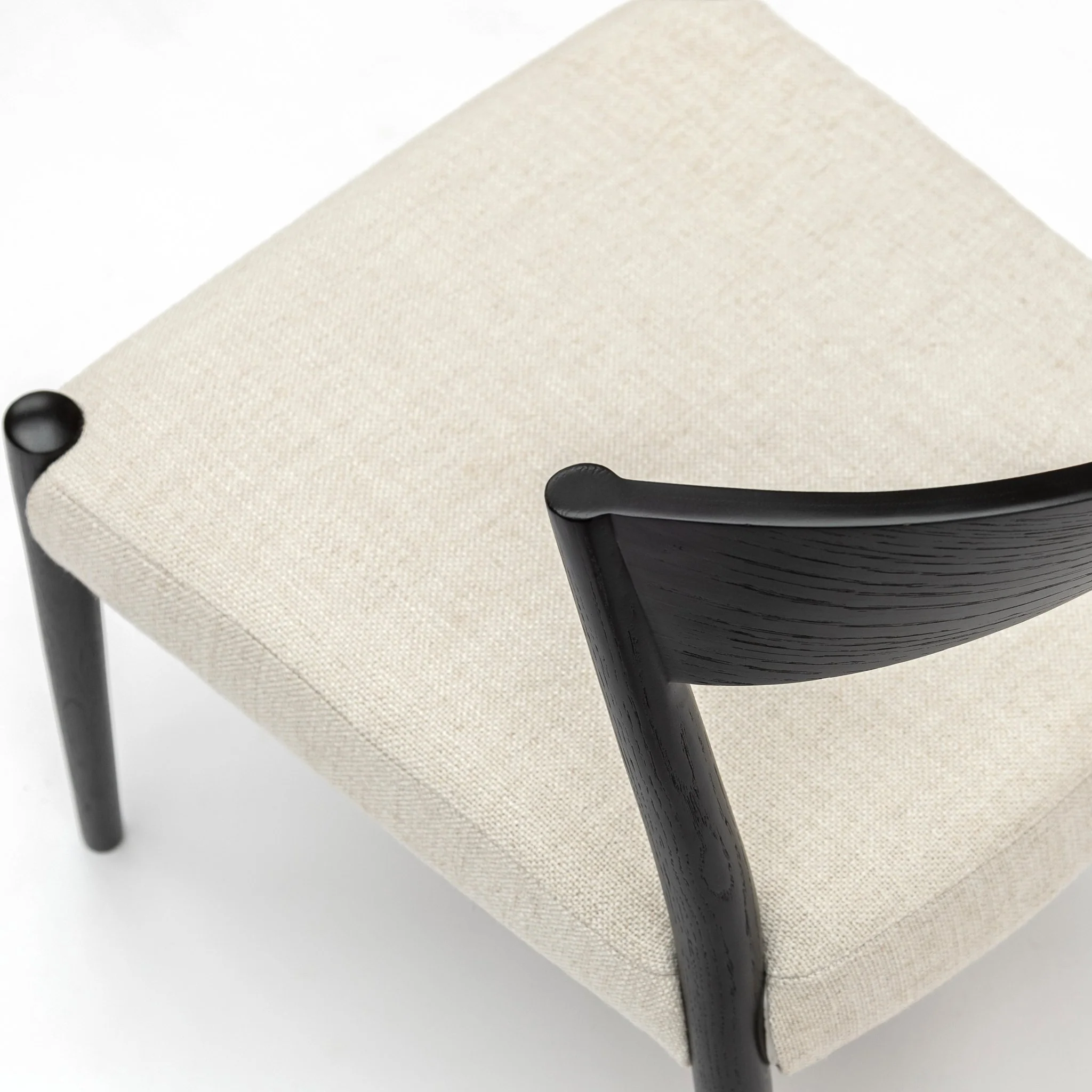 Ronda Chair - Black & Oatmeal - Image 5