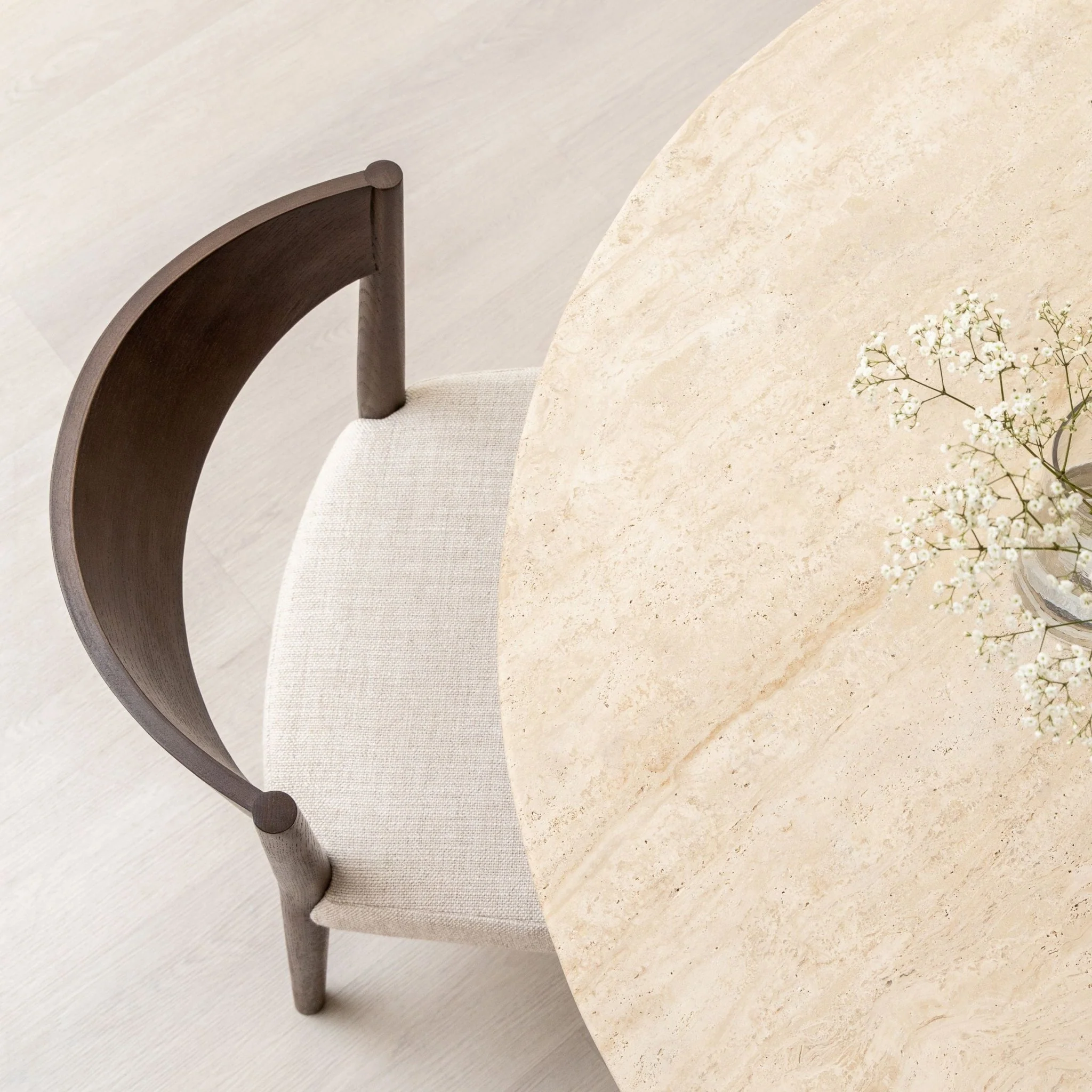 Ronda Chair - Espresso Oak & Oatmeal - Image 11