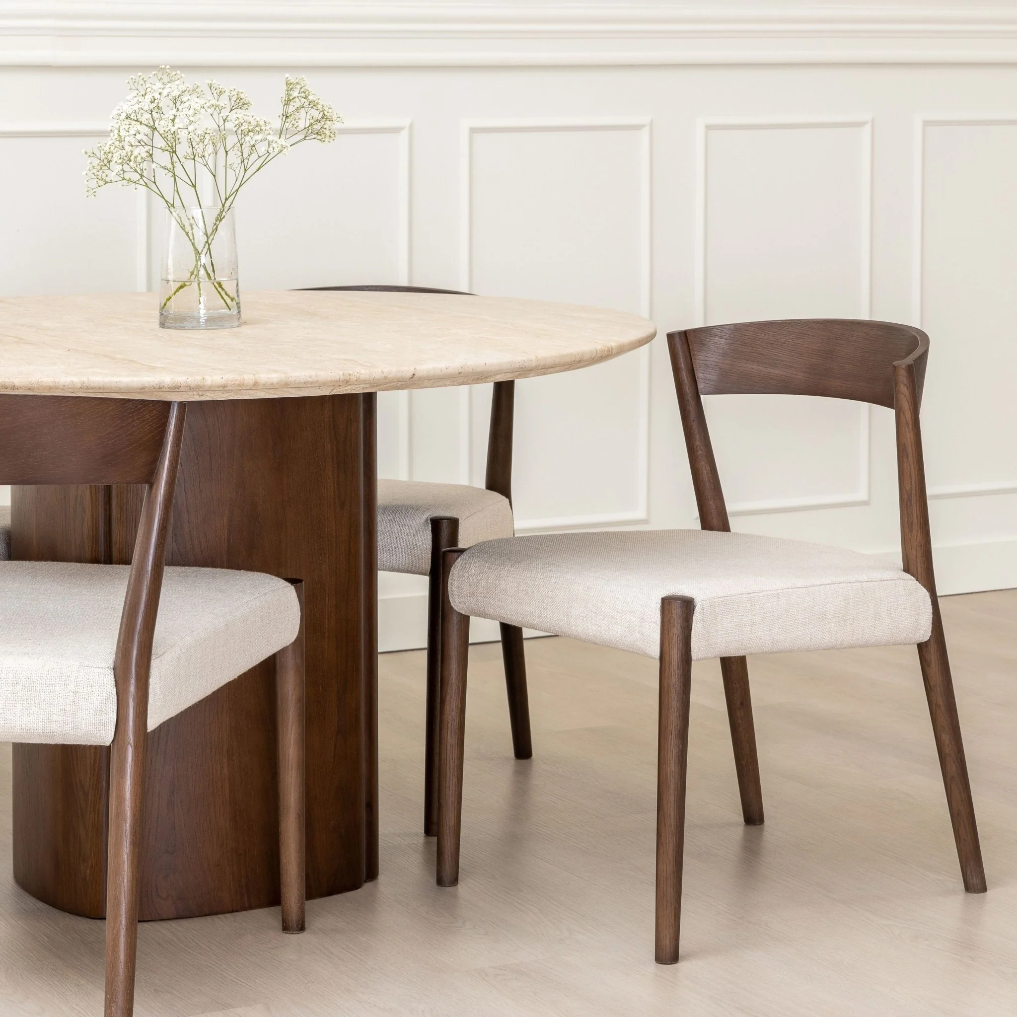 Ronda Chair - Espresso Oak & Oatmeal - Image 13
