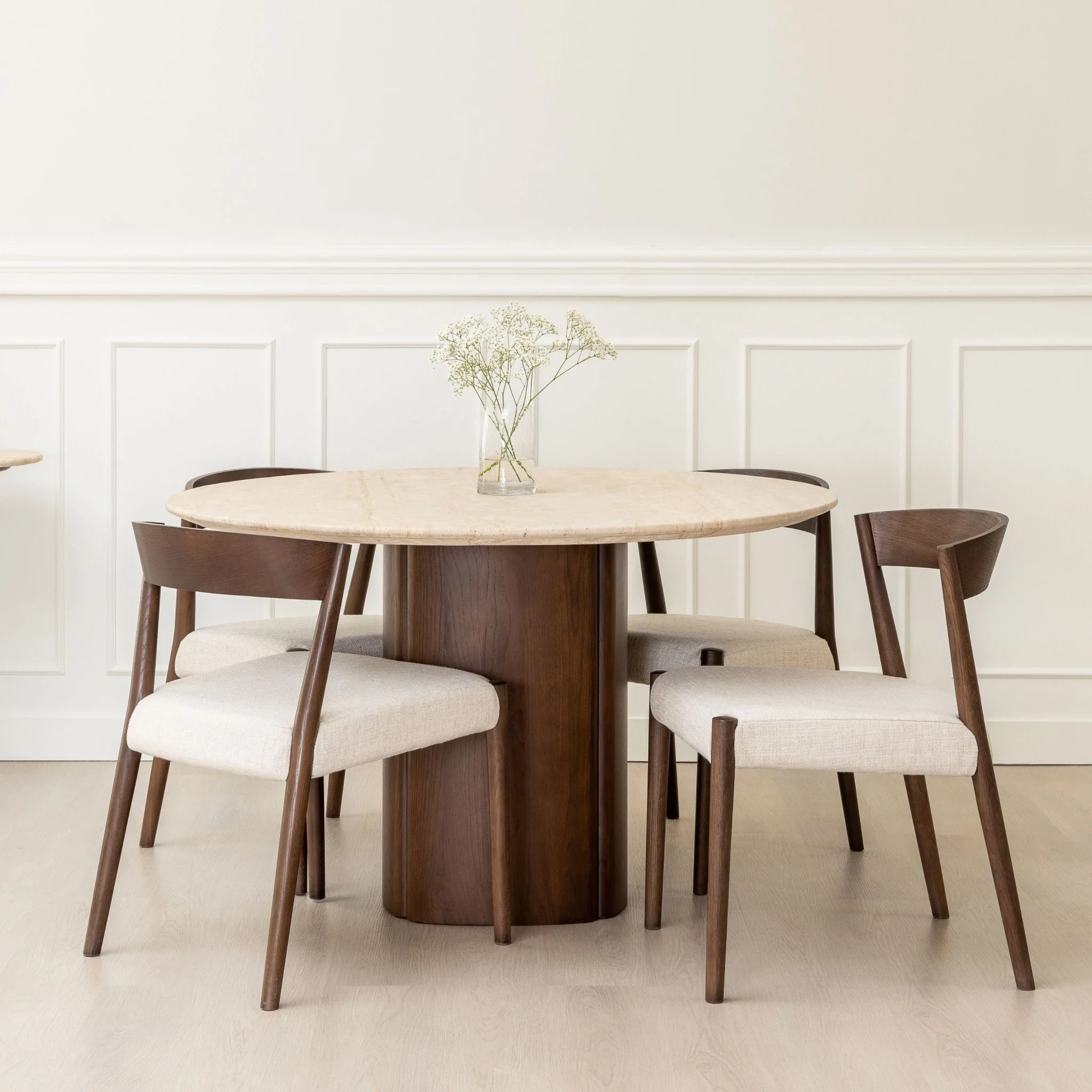 Ronda Chair - Espresso Oak & Oatmeal - Image 2