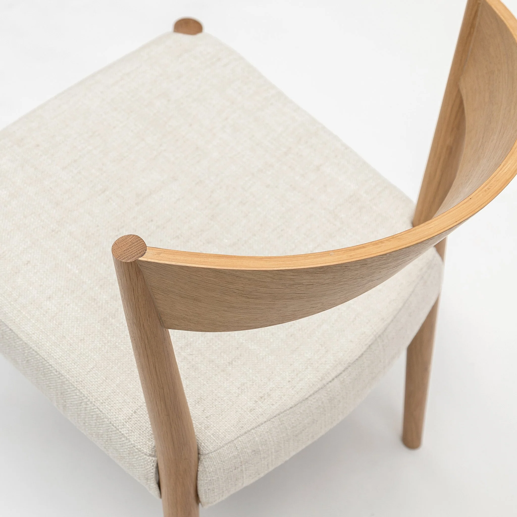Ronda Chair - Light Oak & Oatmeal - Image 5