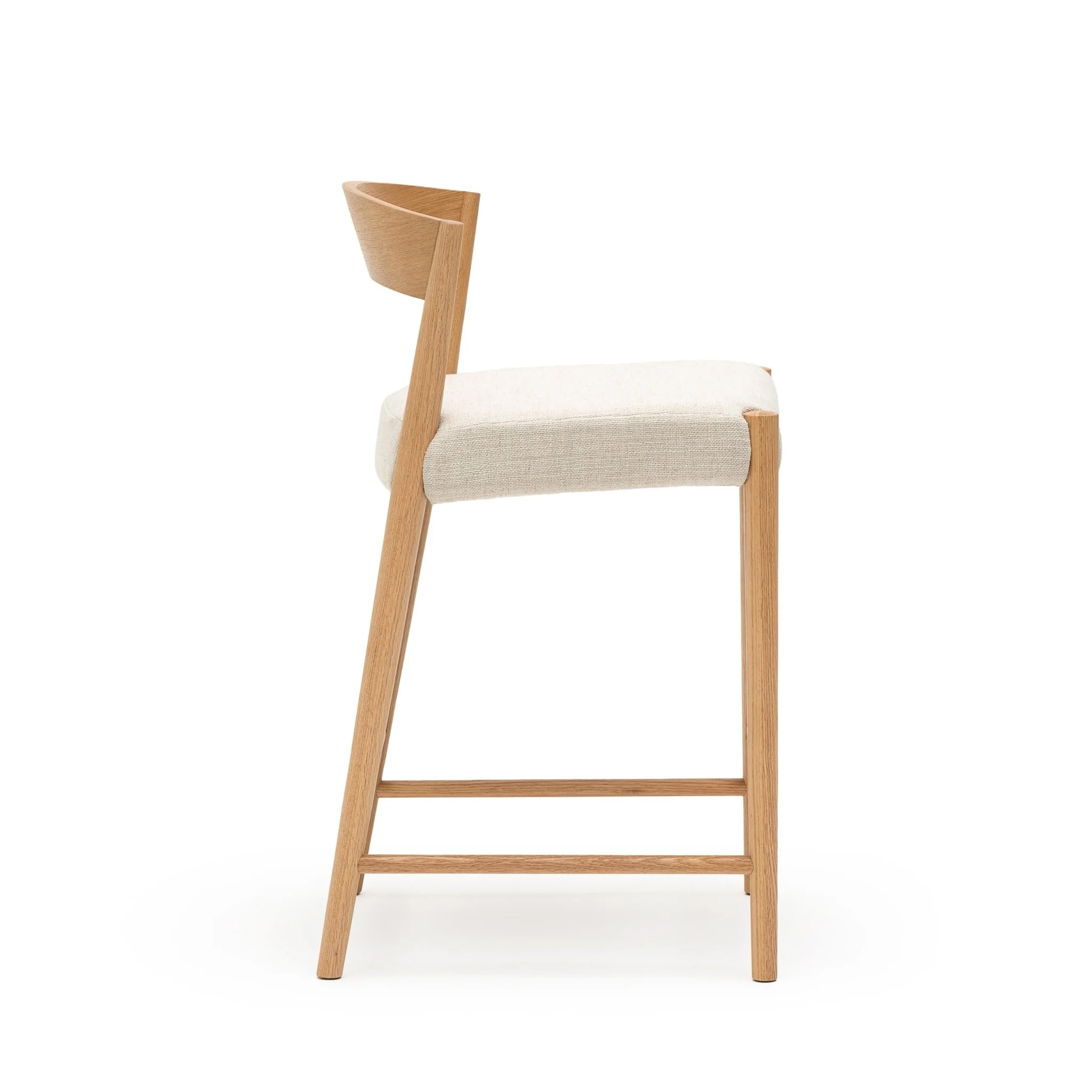 Ronda Counter Chair - Light Oak & Oatmeal - Image 3