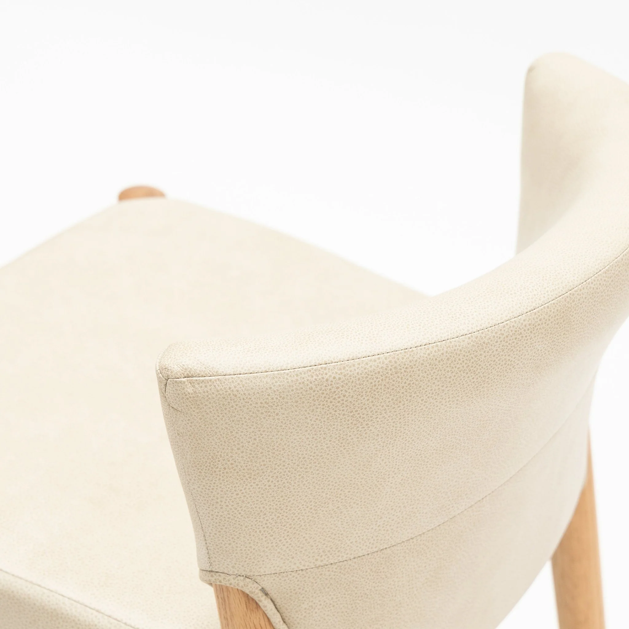 Ronda Counter Chair - Light Oak & Limestone Leather - Image 9