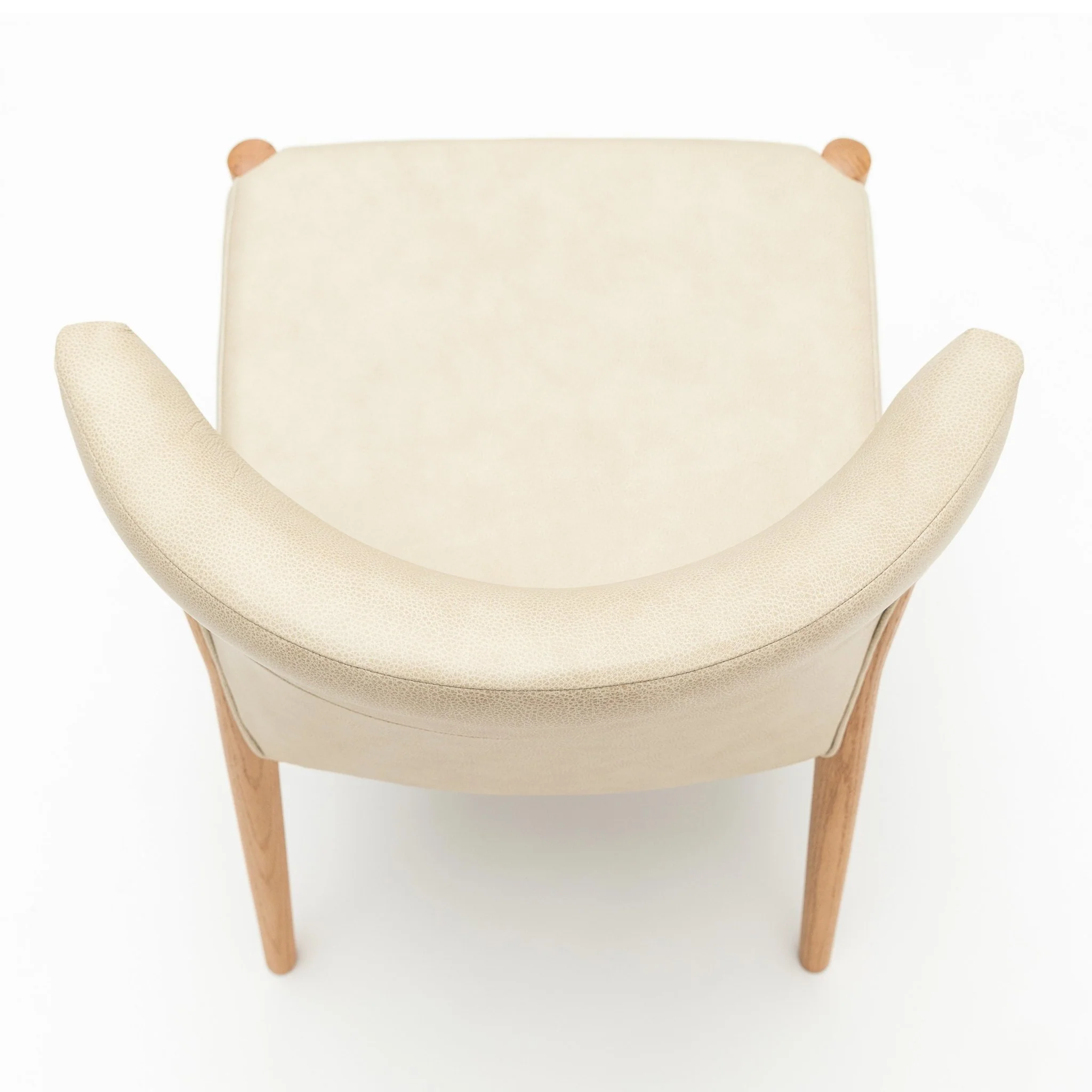 Ronda Dining Chair - Light Oak & Limestone Leather - Image 10
