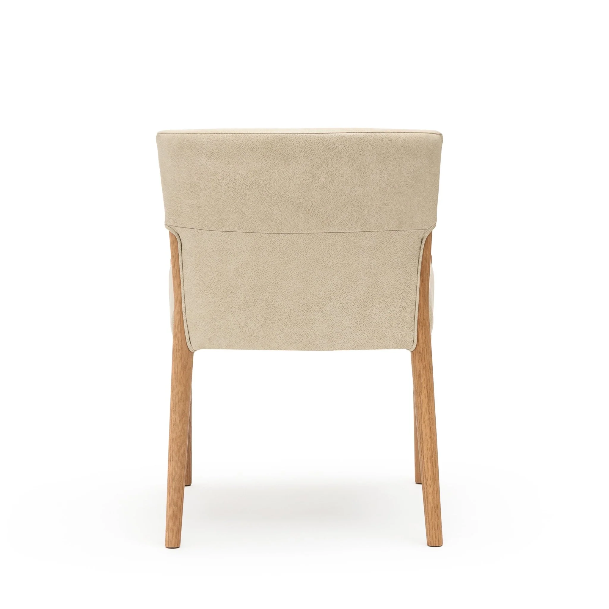 Ronda Dining Chair - Light Oak & Limestone Leather - Image 4