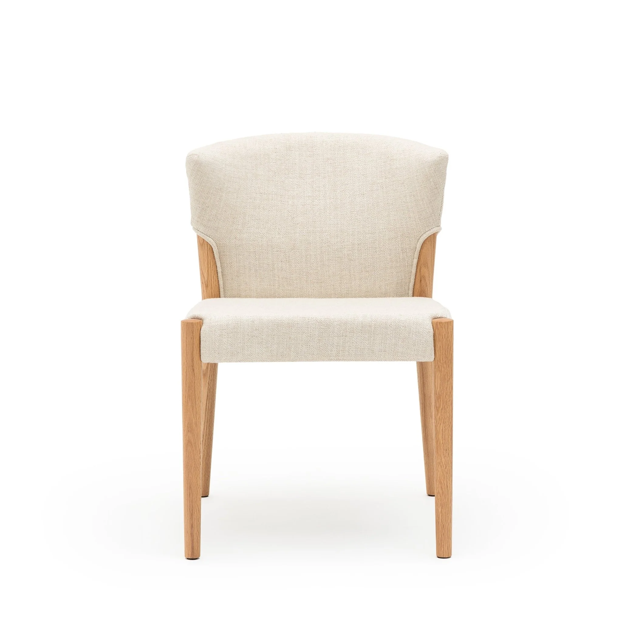 Ronda Dining Chair - Light Oak & Oatmeal - Image 2