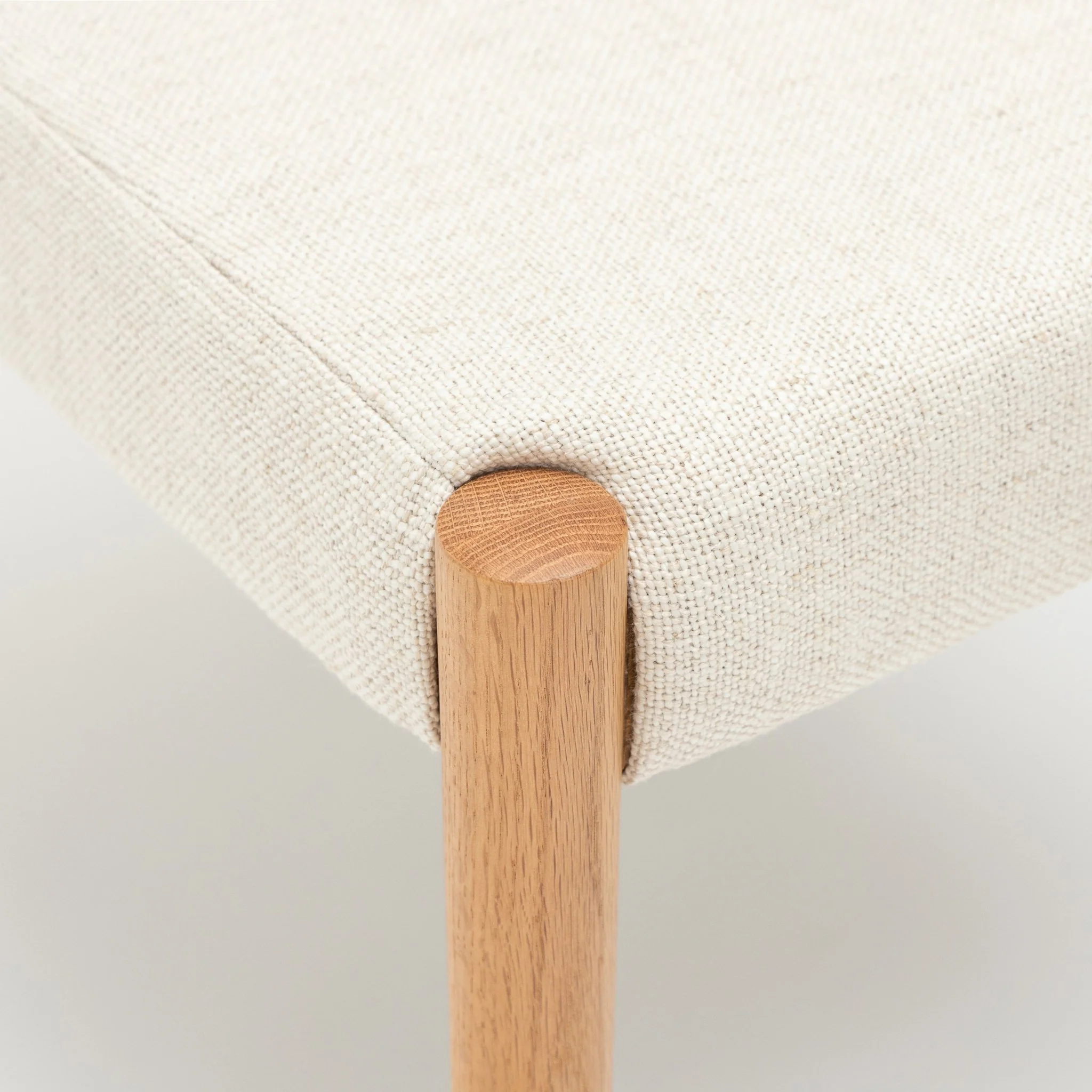 Ronda Dining Chair - Light Oak & Oatmeal - Image 5