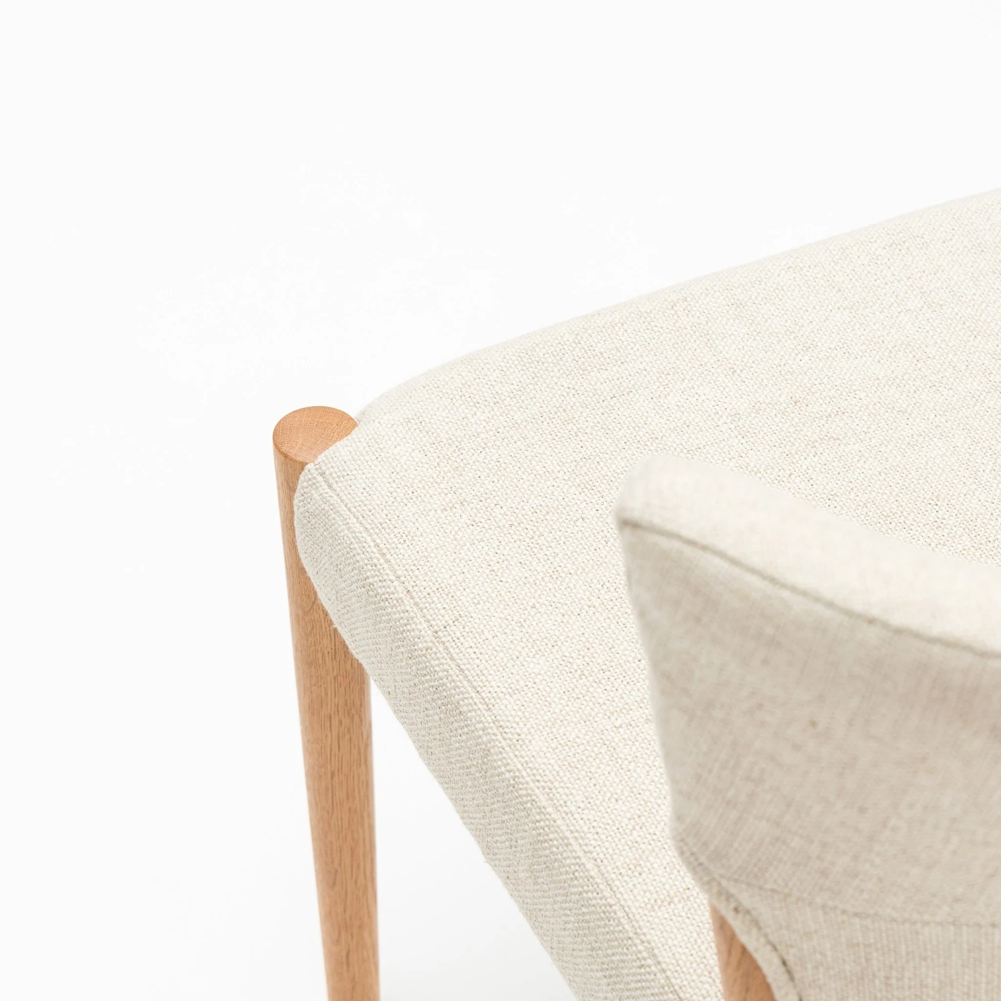 Ronda Dining Chair - Light Oak & Oatmeal - Image 9