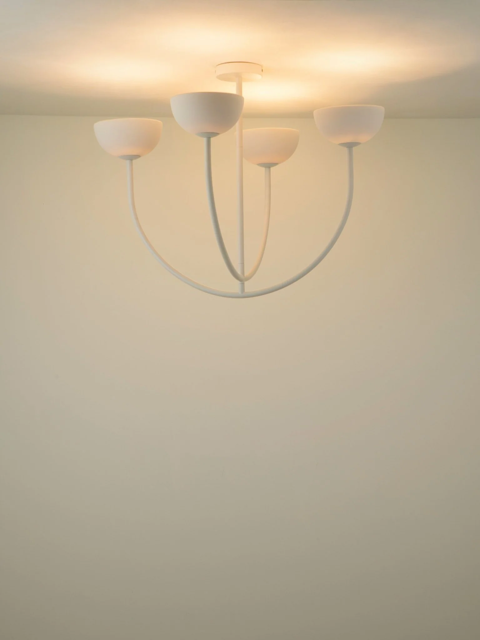 Ruzo - 4 Light Matt Warm White And White Porcelain Ceiling Pendant - Image 6