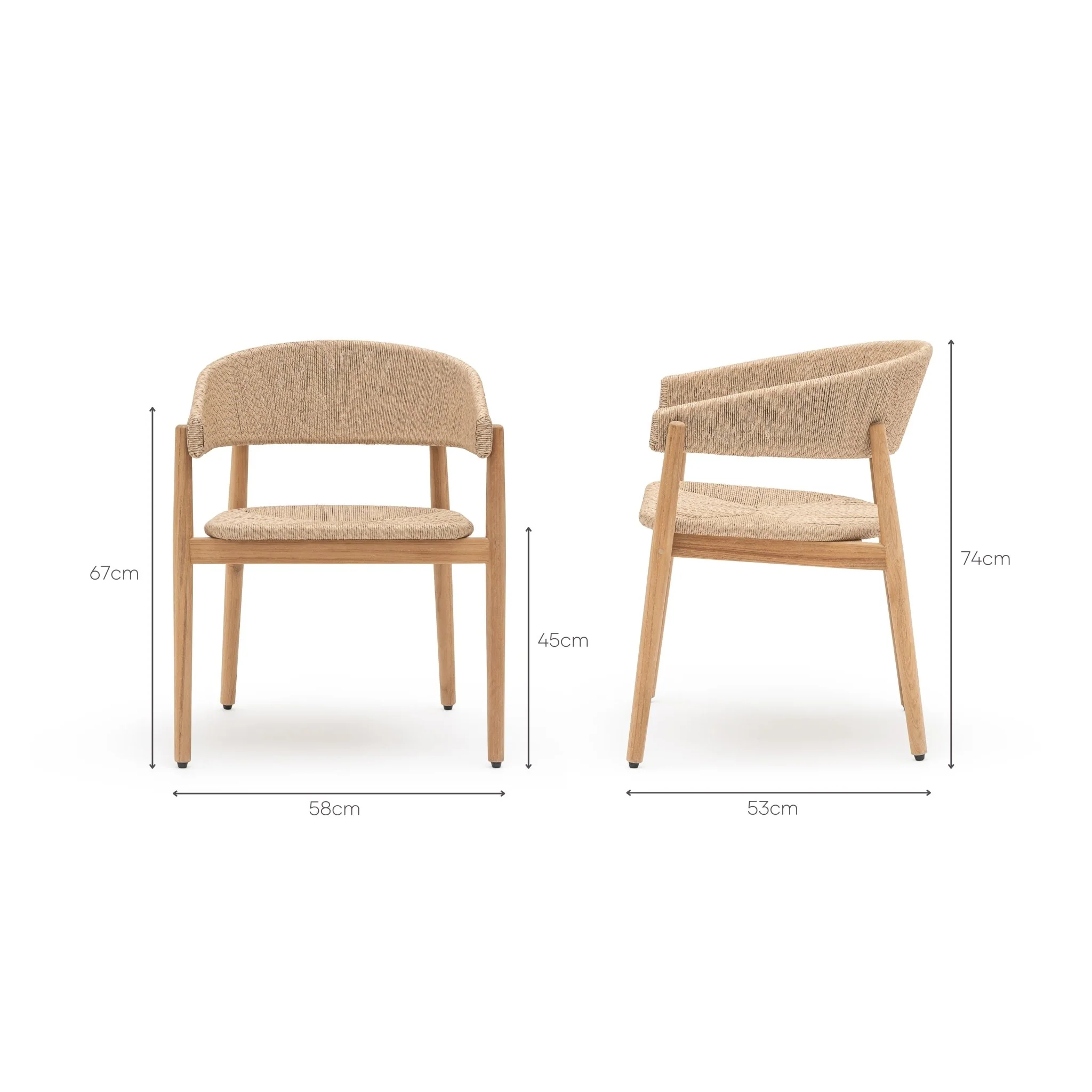 Saba Armchair - Natural - Image 13