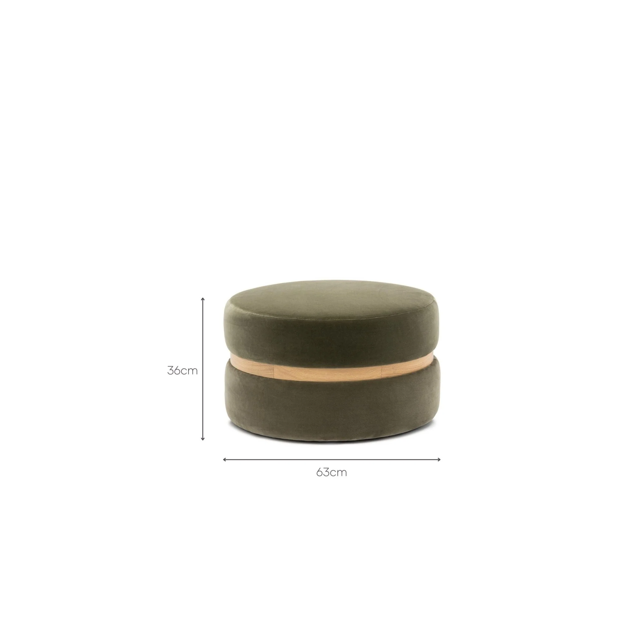 Saga Stool - Conte Sepia Velvet - Image 12