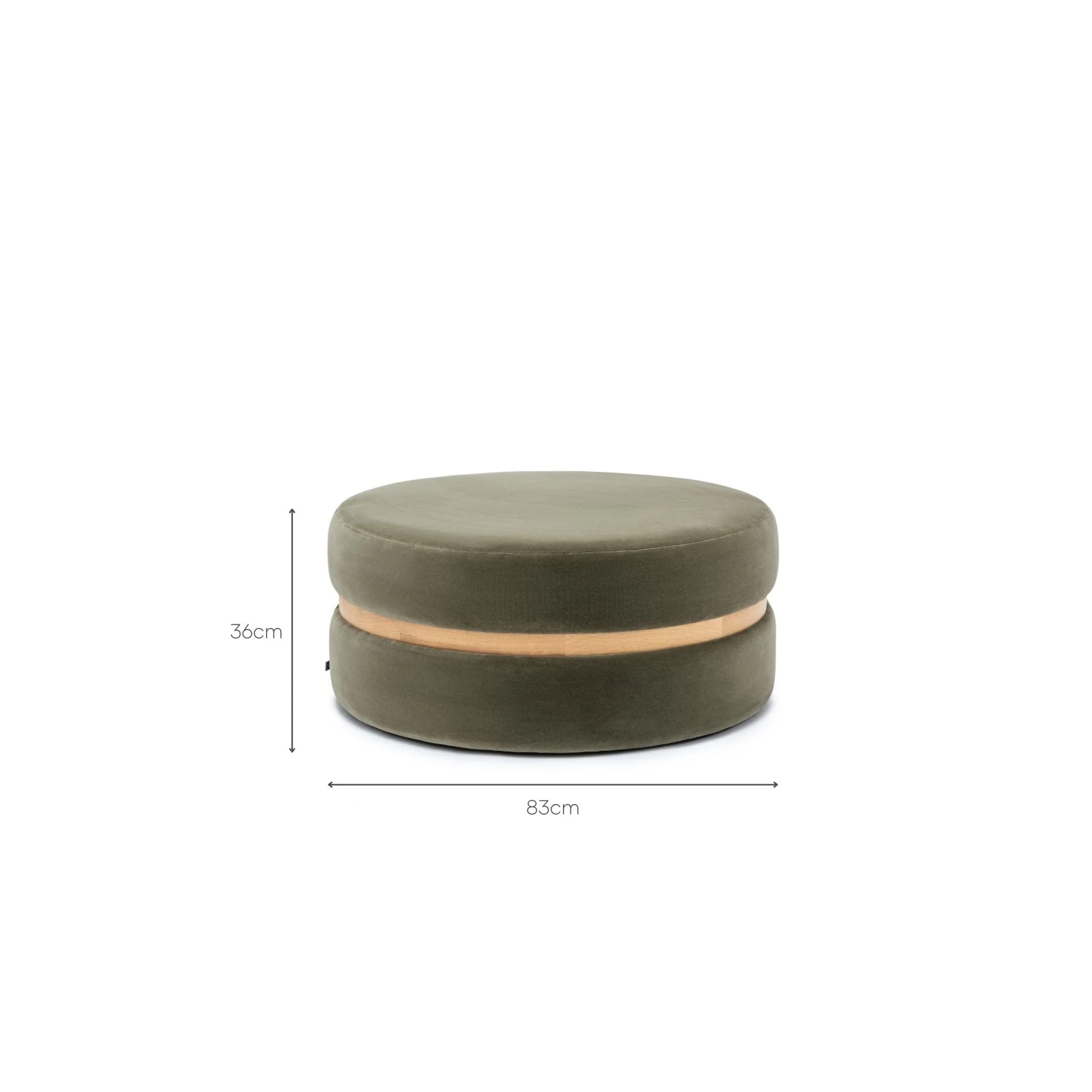 Saga Stool - Conte Sepia Velvet - Image 6