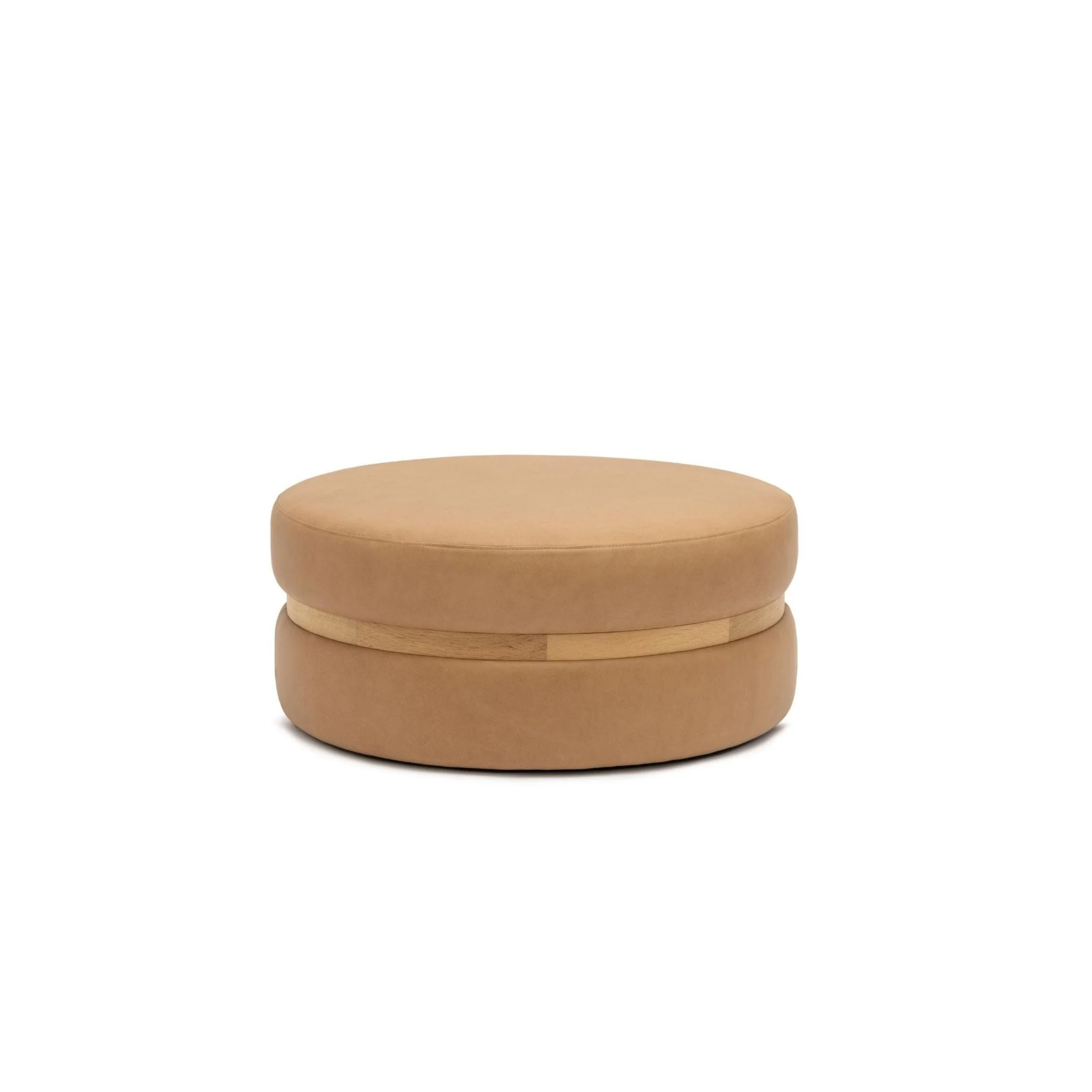 Saga Stool - Light Oak & Pecan Leather
