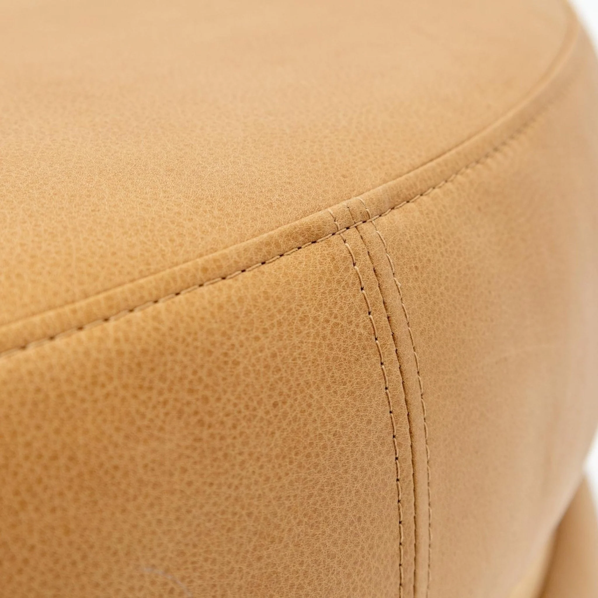 Saga Stool - Light Oak & Pecan Leather - Image 4