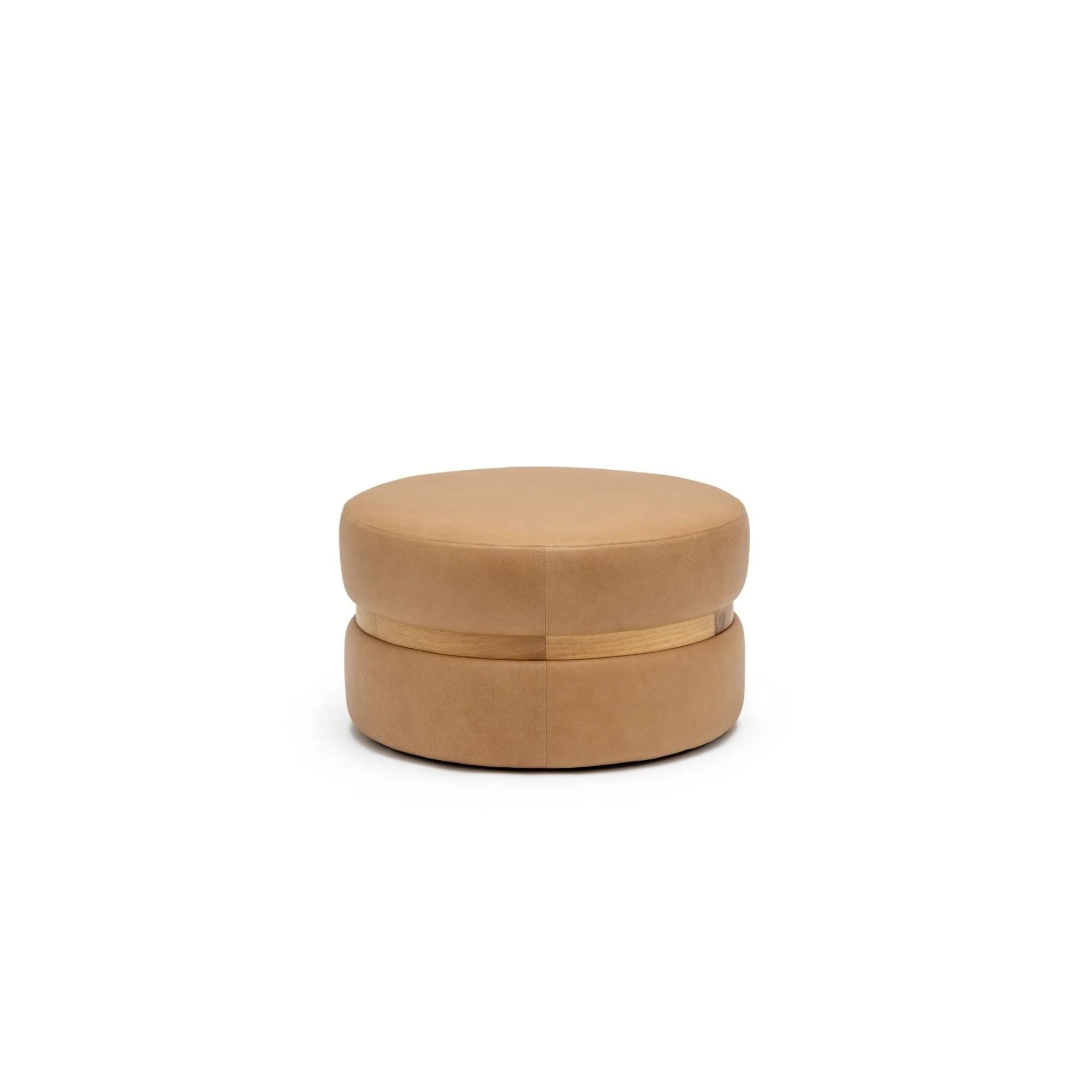 Saga Stool - Light Oak & Pecan Leather - Image 8