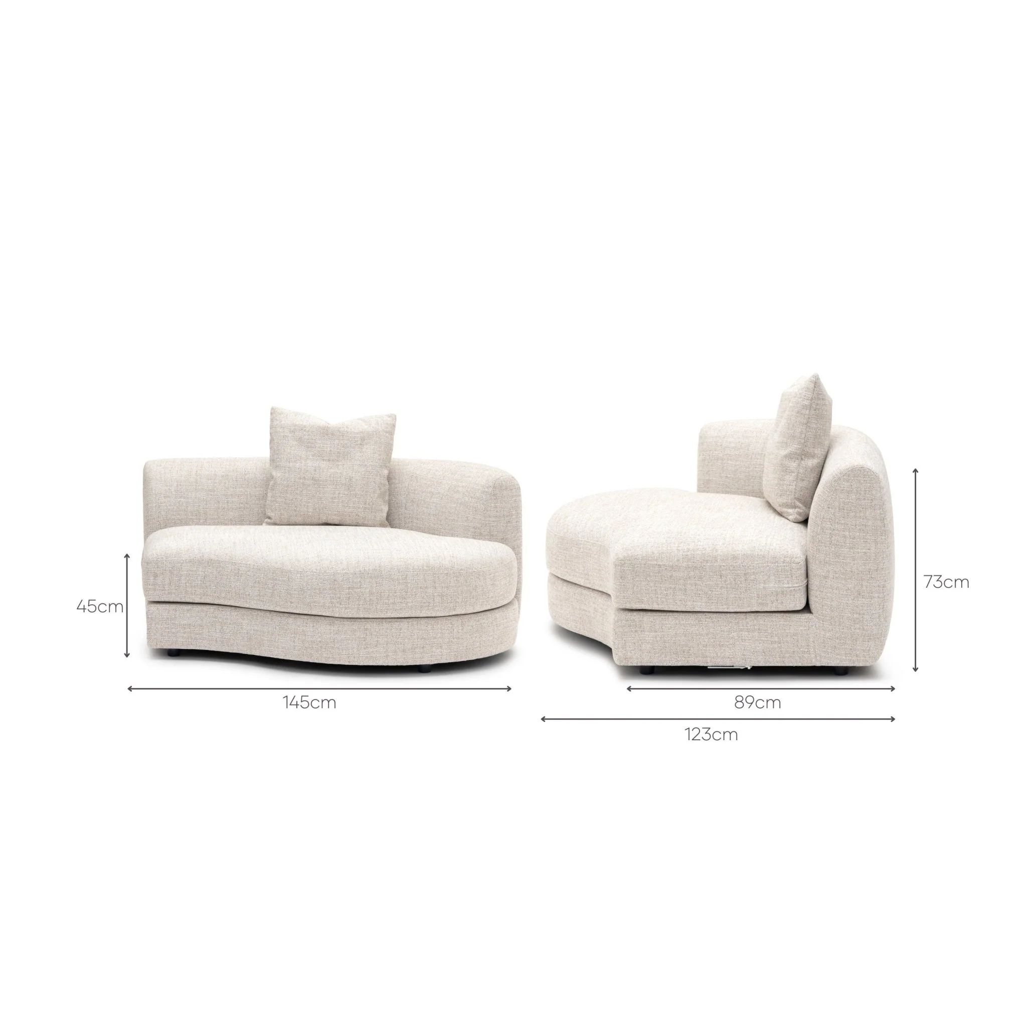 Sandro Right Chaise - Fog - Image 12