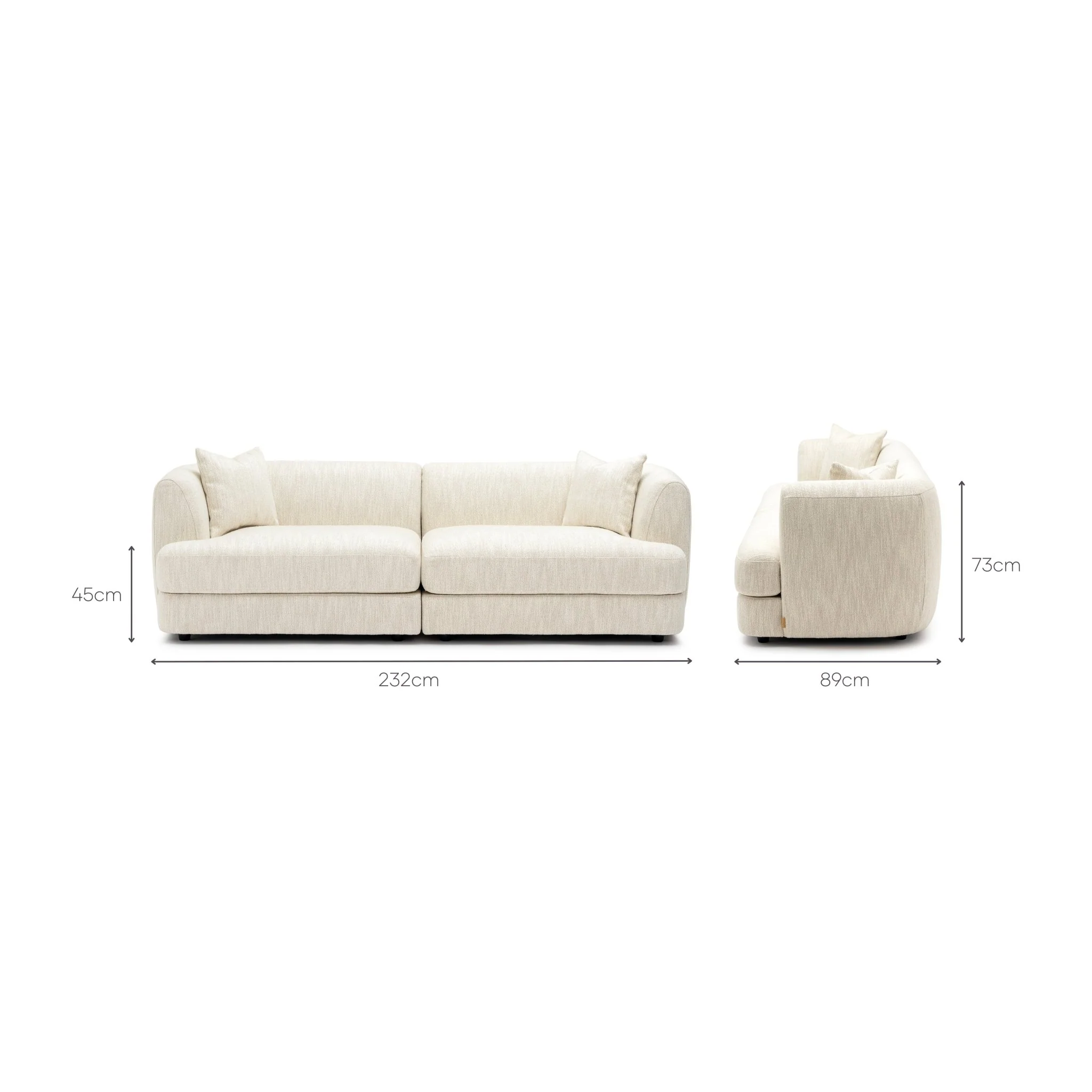 Sandro Sofa - Almond L1 - Image 9