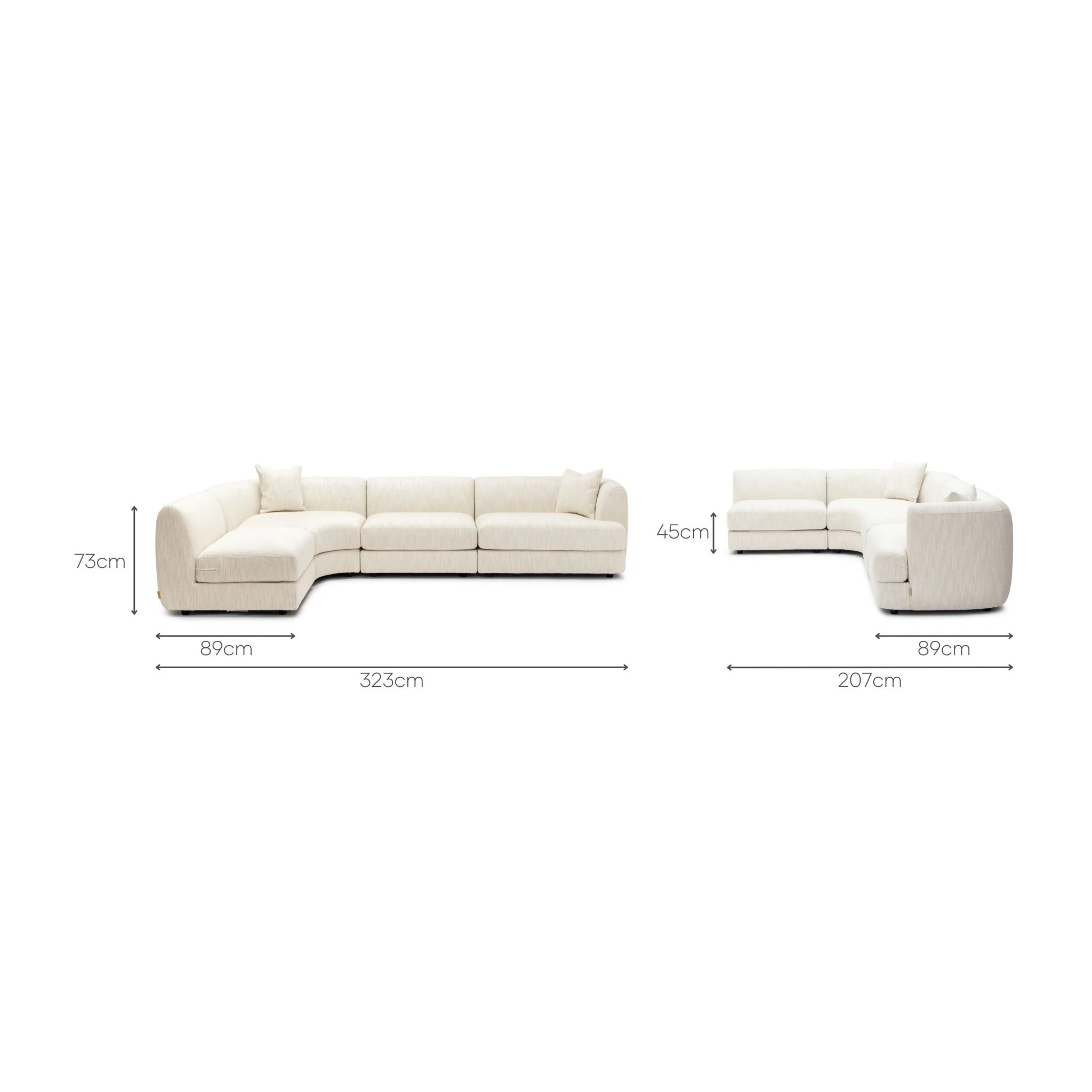 Sandro Sofa - Almond L13 - Image 8
