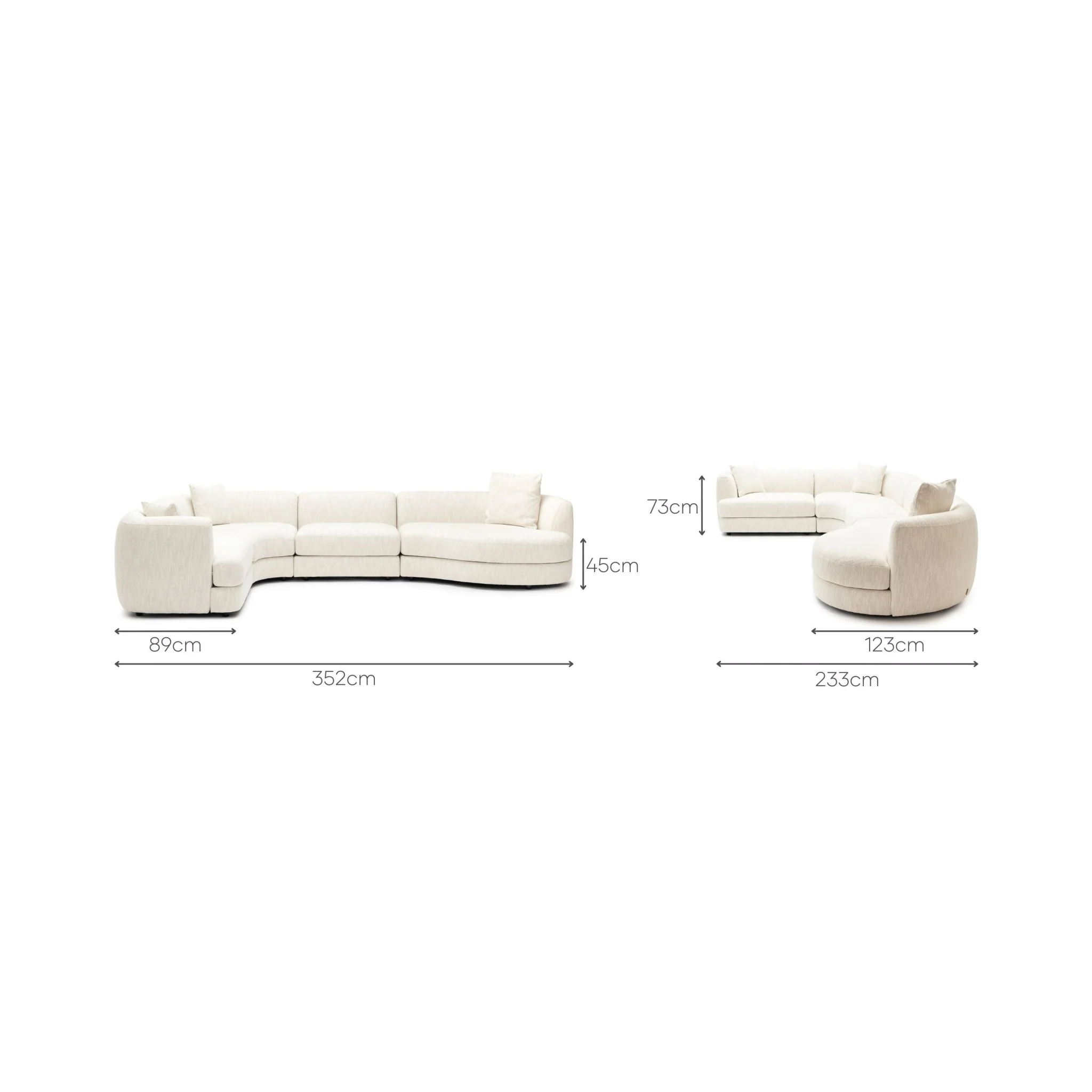 Sandro Sofa - Almond L14 - Image 8