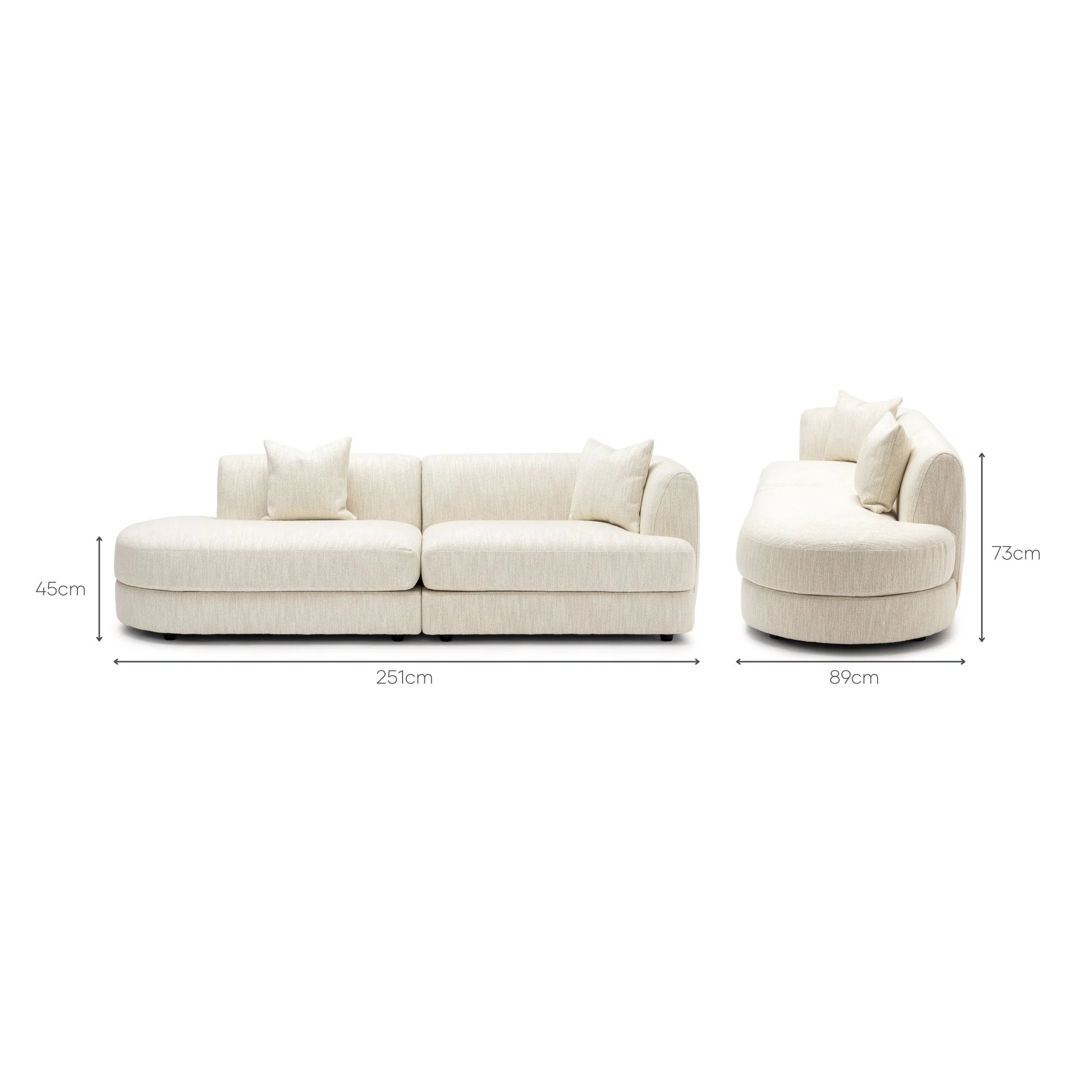 Sandro Sofa - Almond L3 - Image 16