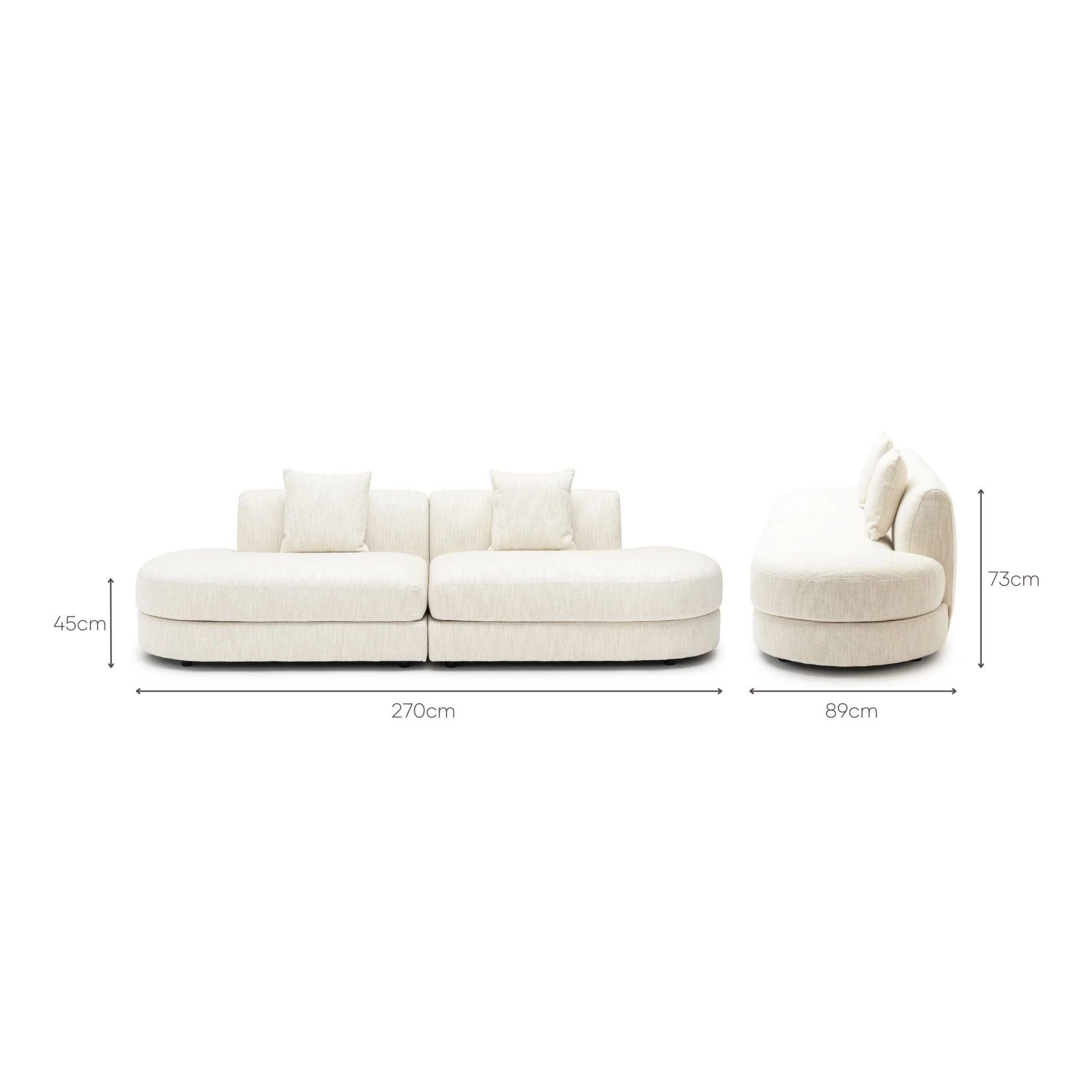 Sandro Sofa - Almond L4 - Image 11