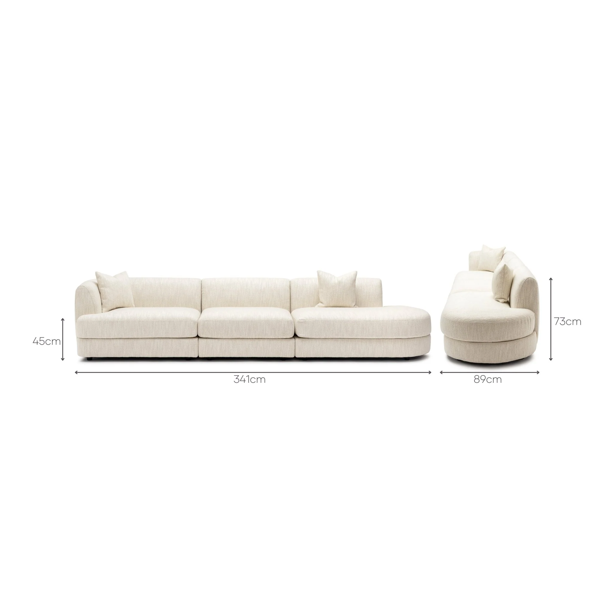Sandro Sofa - Almond L6 - Image 8