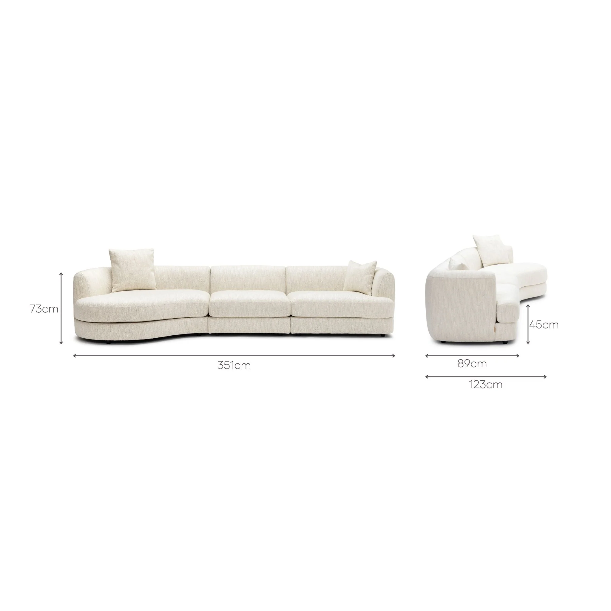 Sandro Sofa - Almond L7 - Image 17