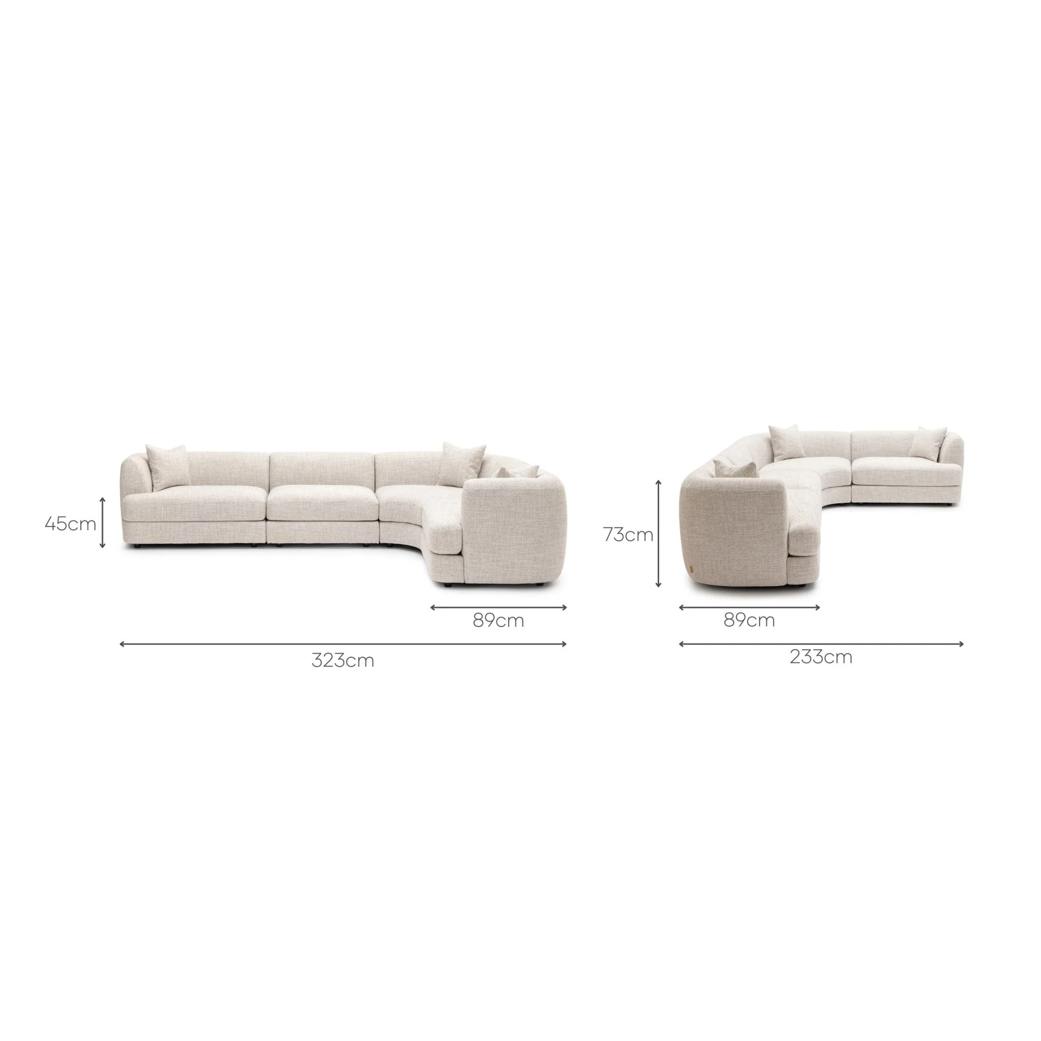 Sandro Sofa - Fog L11 - Image 9