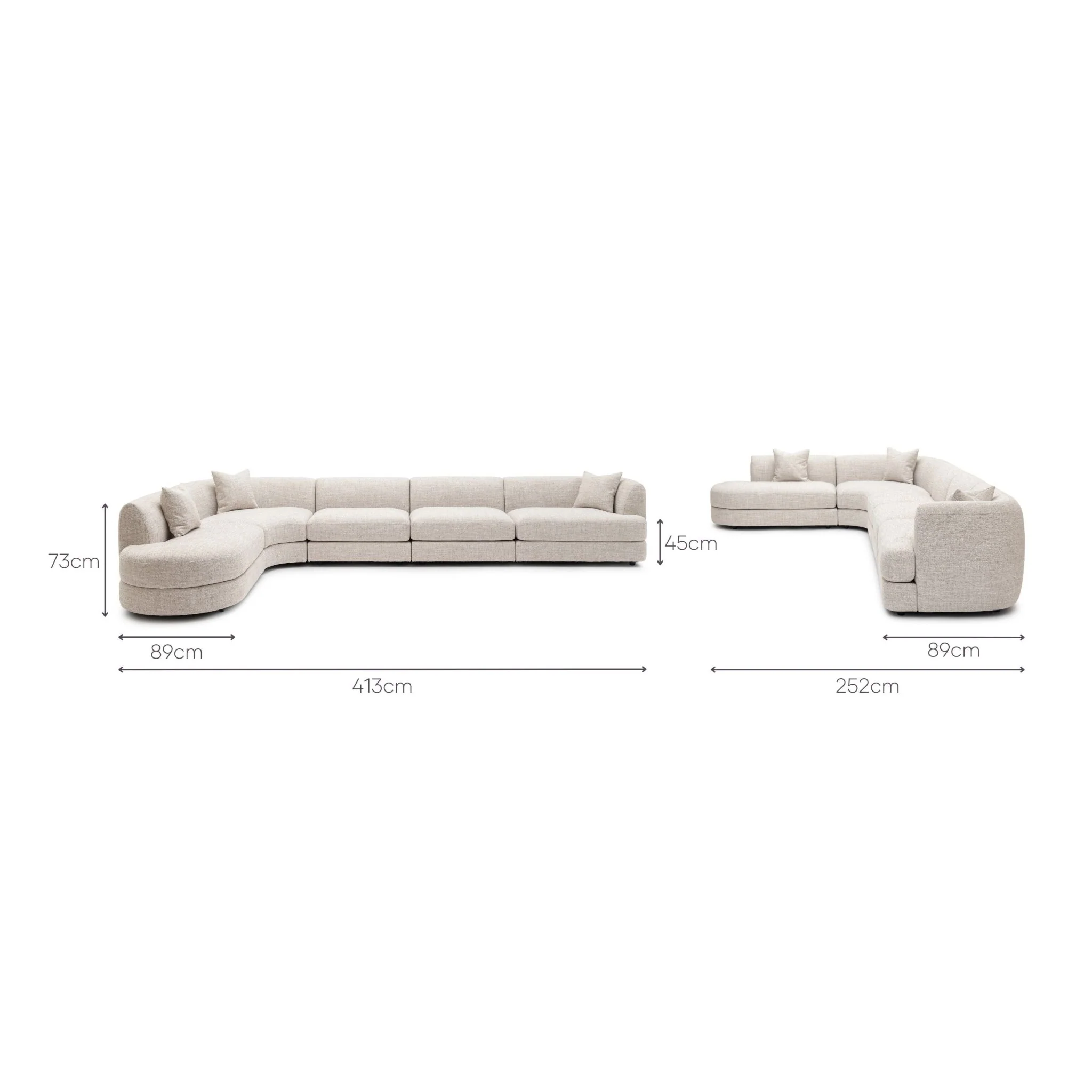 Sandro Sofa - Fog L12 - Image 16