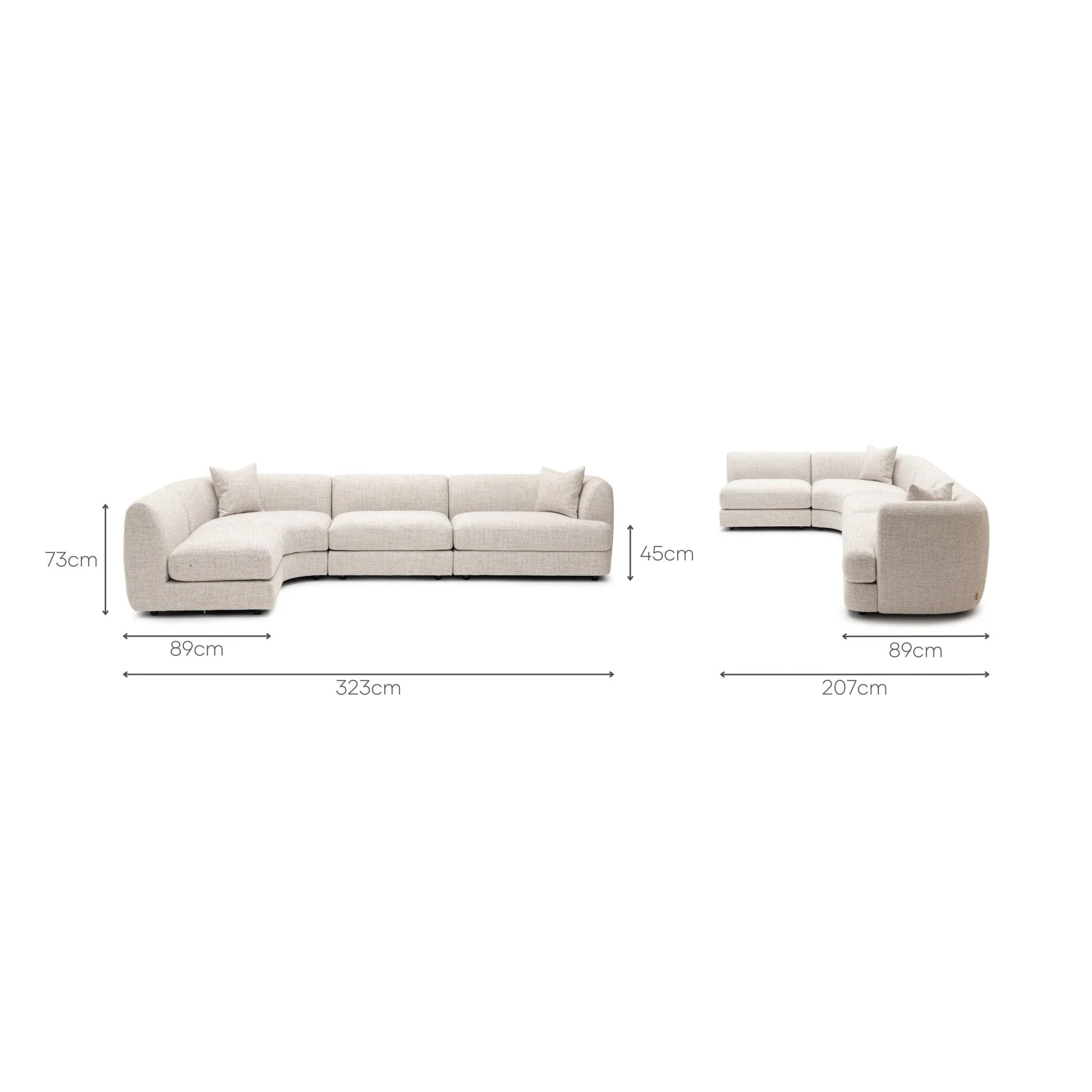 Sandro Sofa - Fog L13 - Image 10