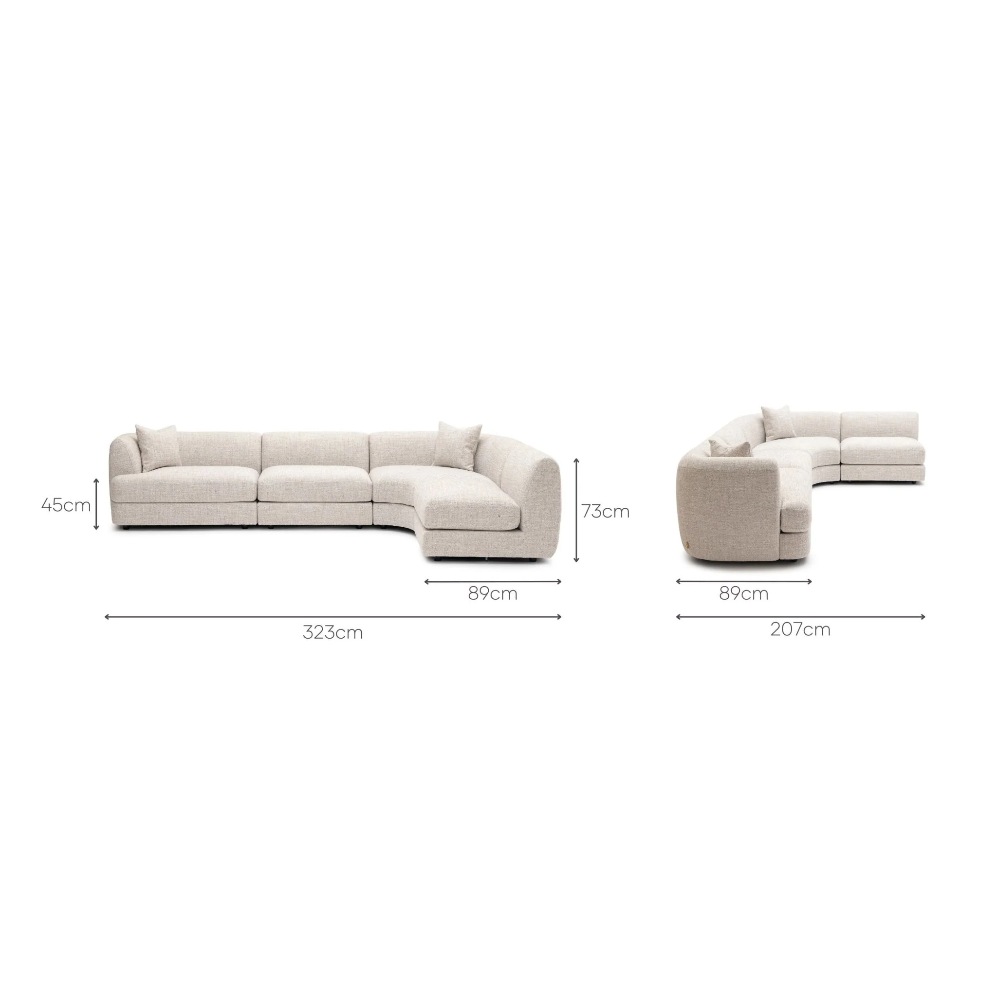 Sandro Sofa - Fog L13 - Image 20