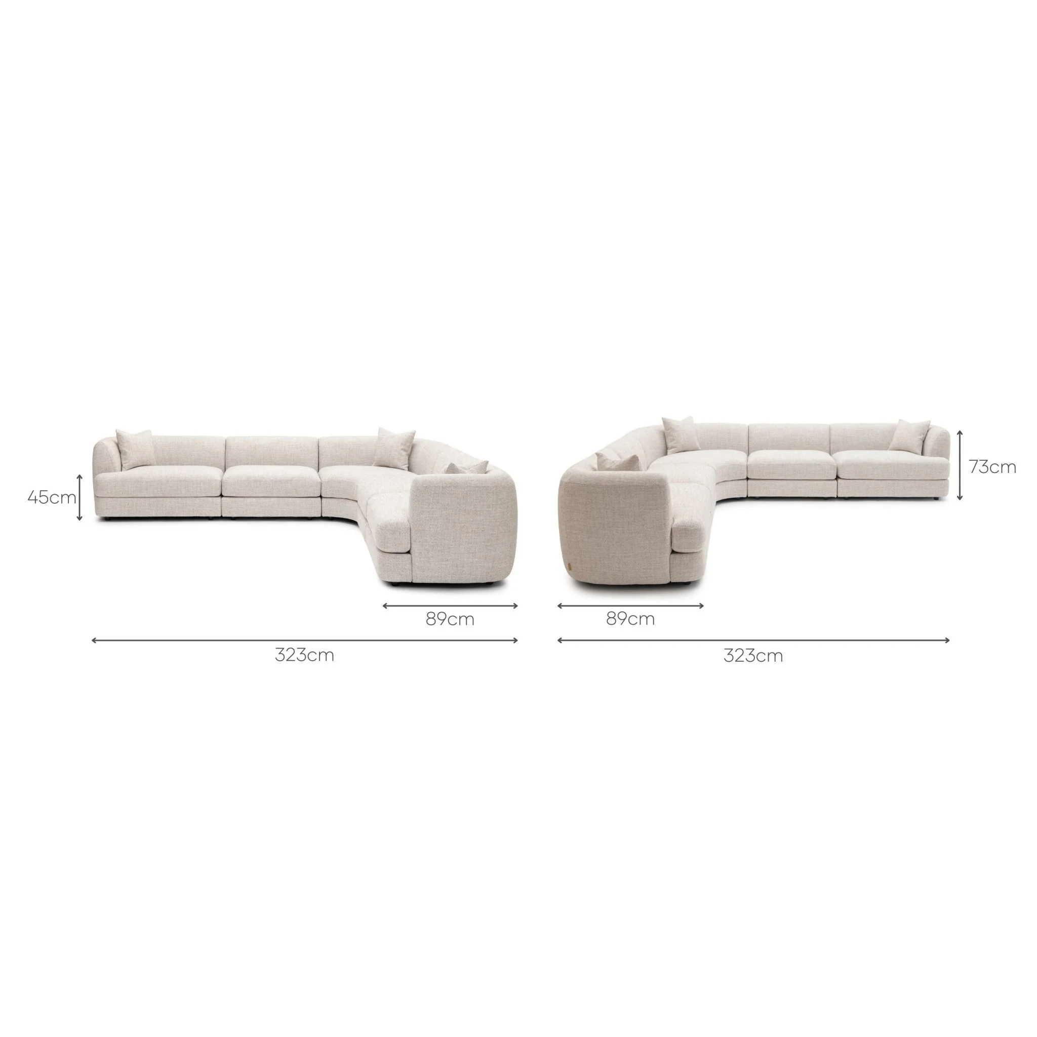 Sandro Sofa - Fog L16 - Image 5