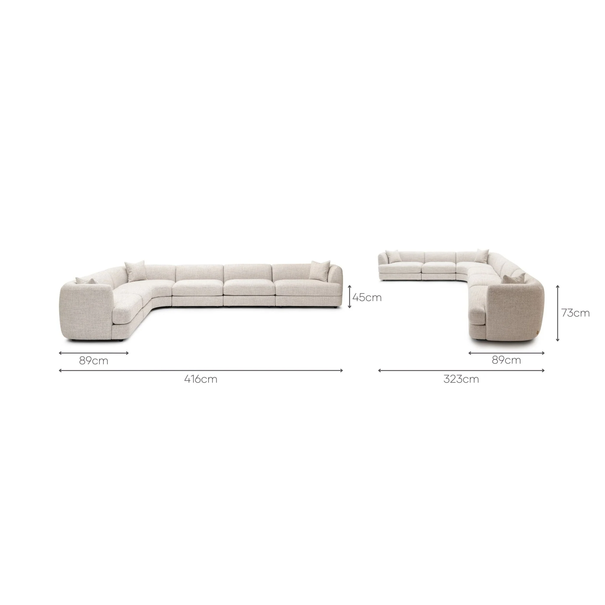 Sandro Sofa - Fog L17 - Image 10