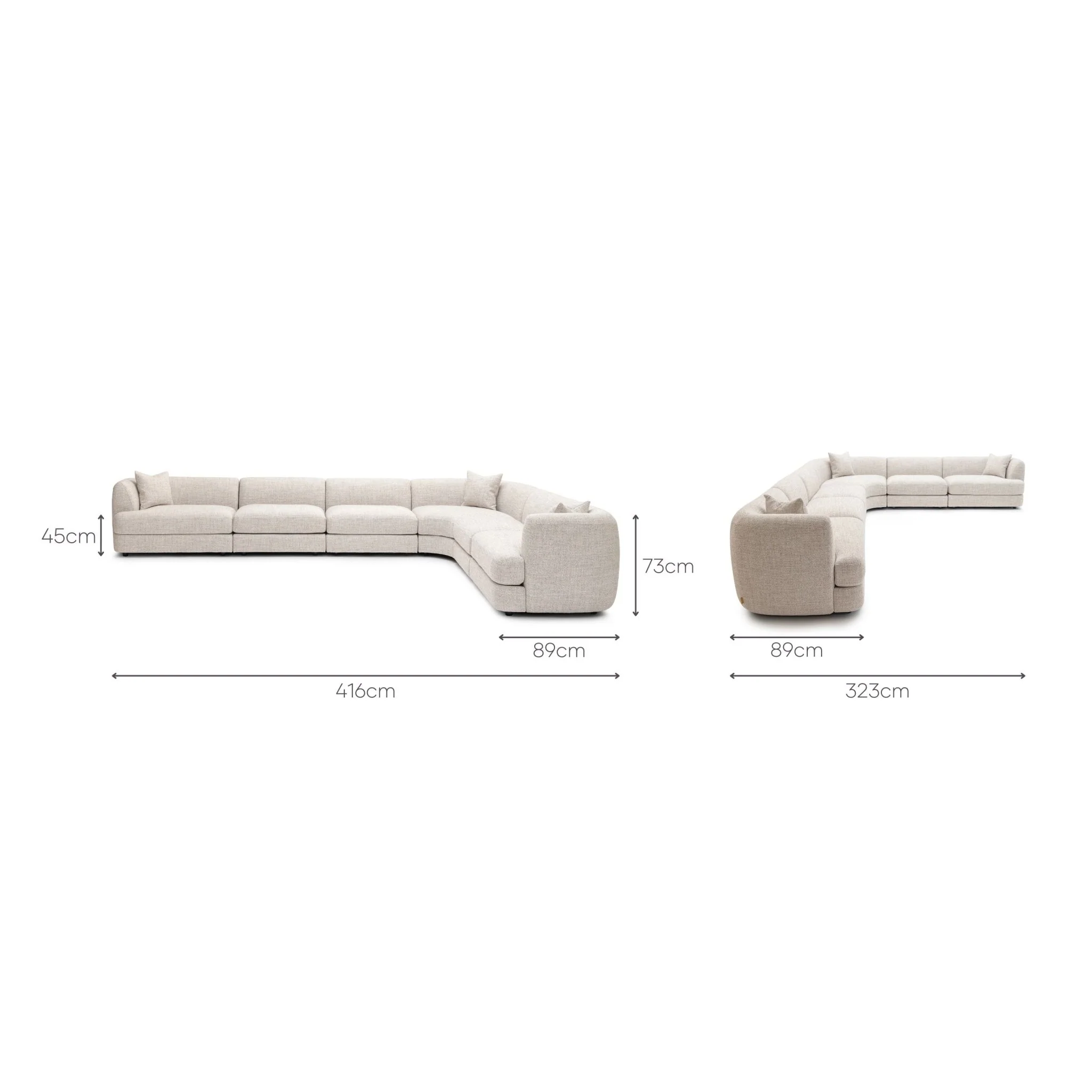 Sandro Sofa - Fog L17 - Image 19