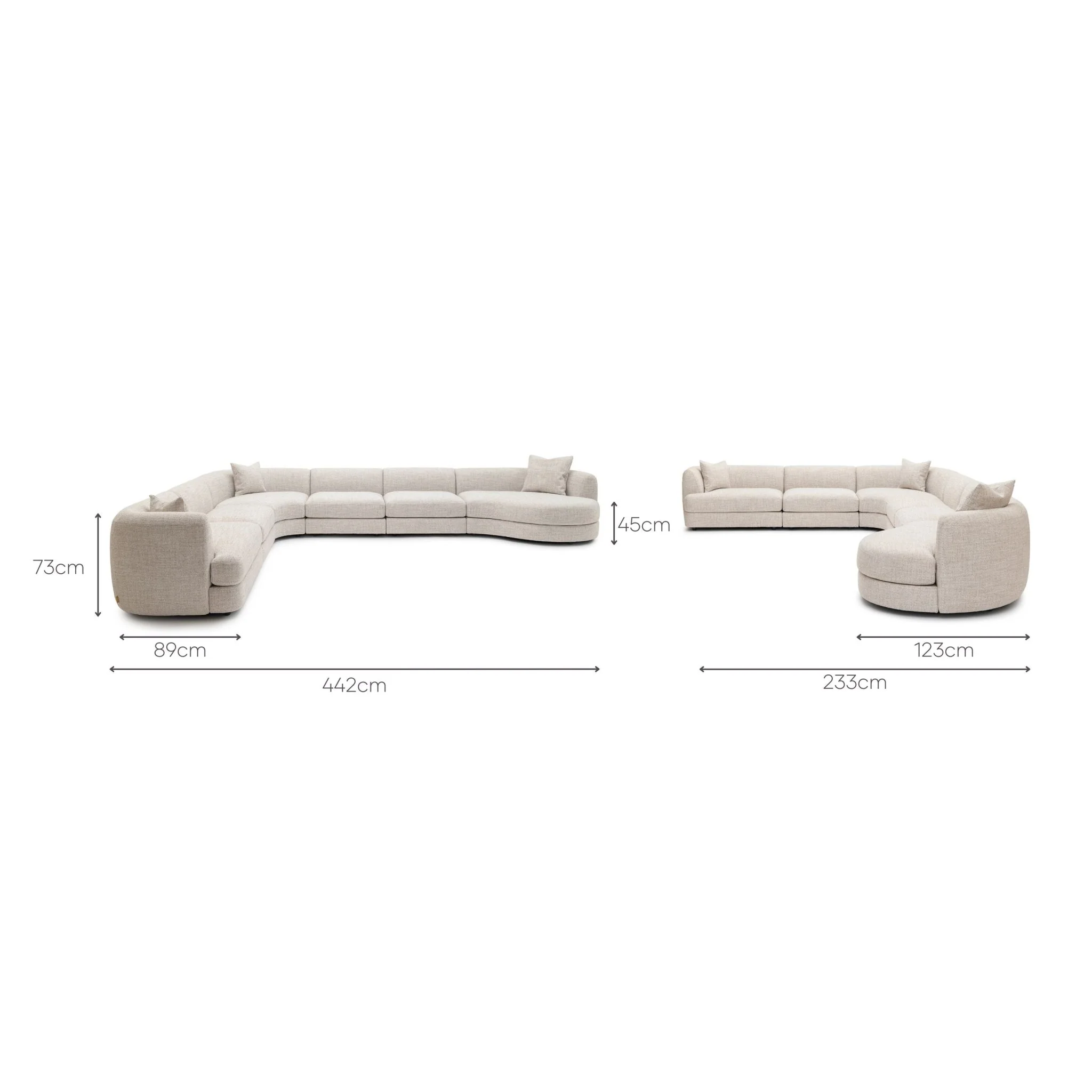 Sandro Sofa - Fog L18 - Image 17
