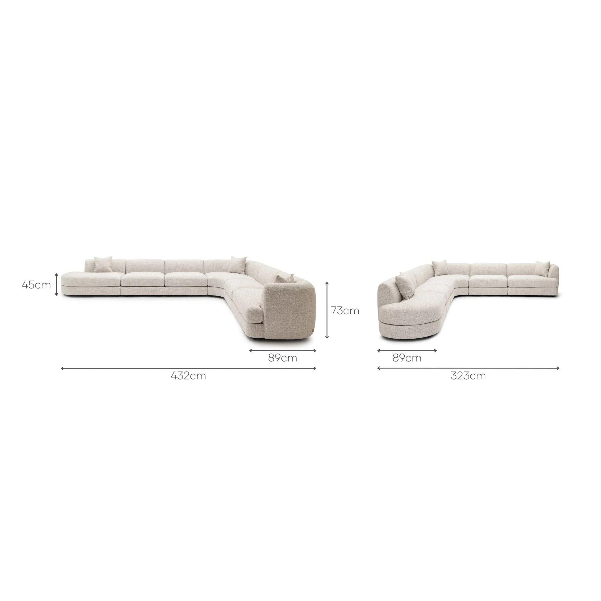 Sandro Sofa - Fog L20 - Image 8